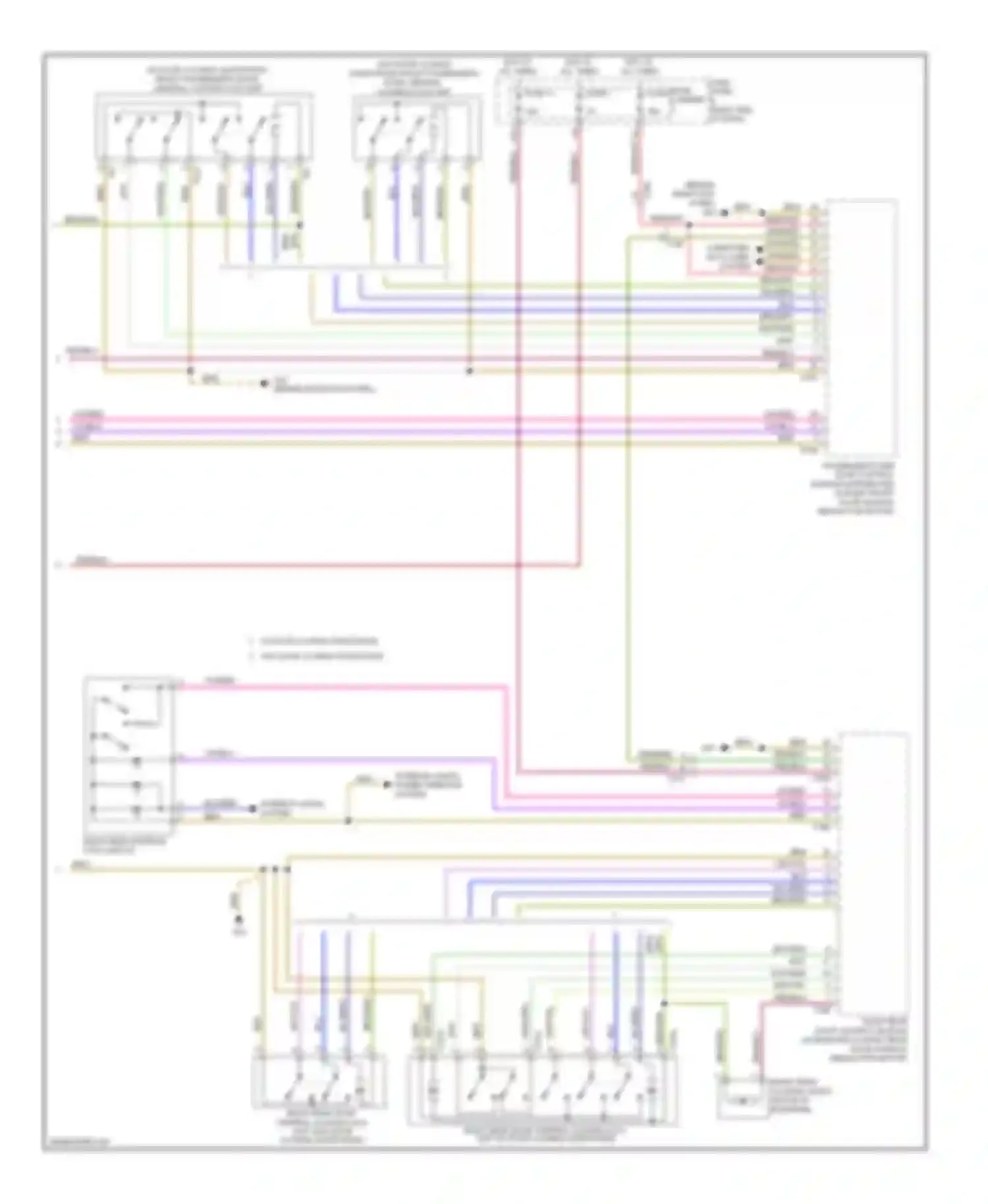 Wiring diagram regulator motor) for Audi A8 D4 (2010-2014) (1 of 3)