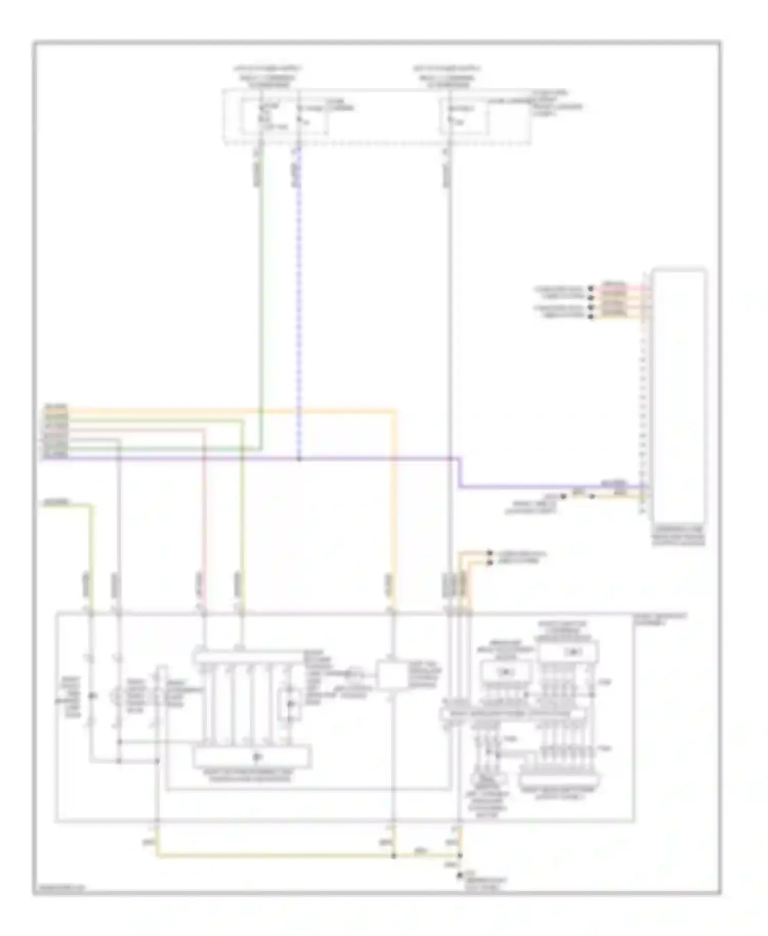 Wiring diagram right cornering lamp bulb for Audi A8 D4 (2010-2014) (1 of 1)