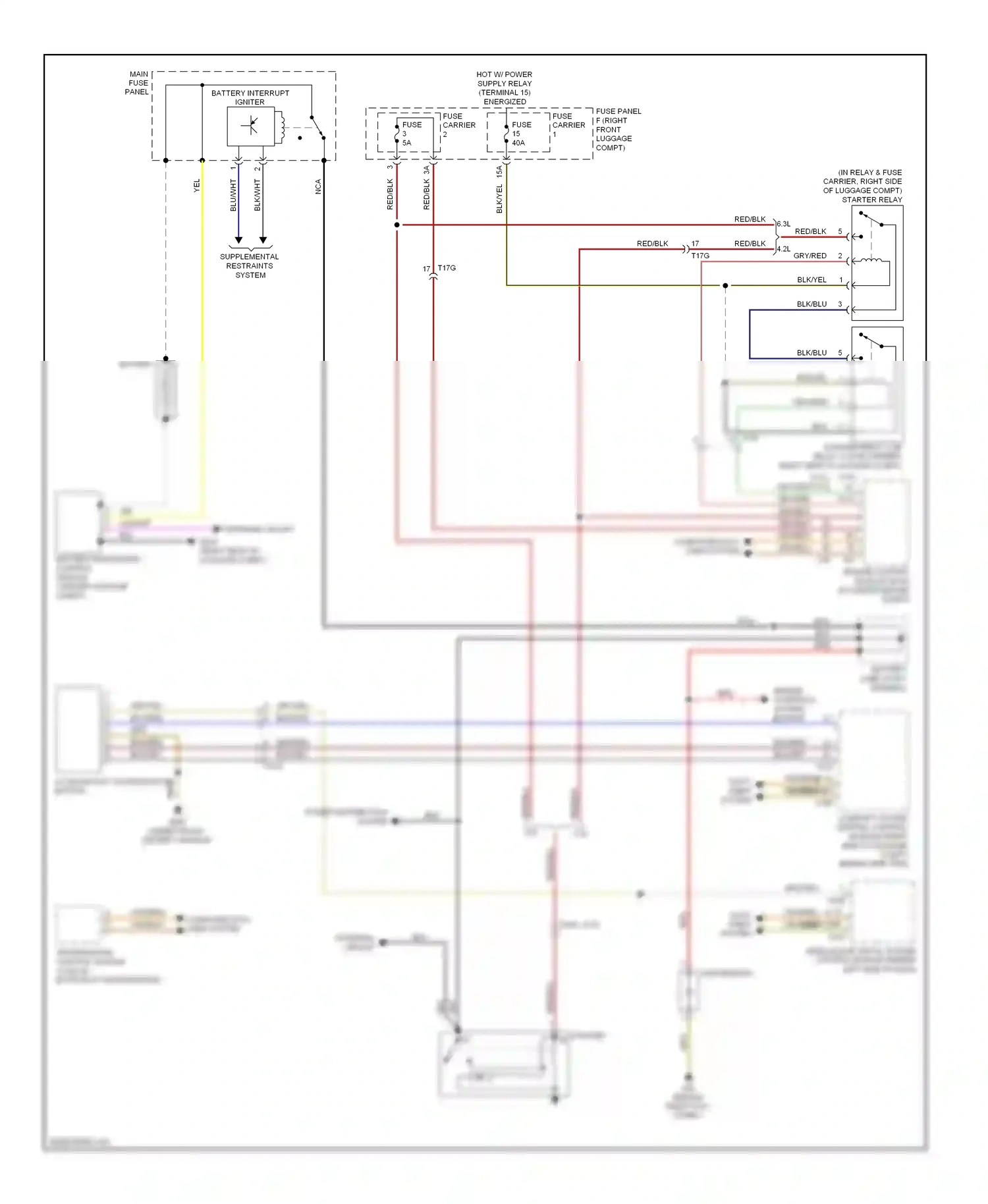 Audi A8 D4 (2010-2014) starter wiring diagram  (2 of 2)