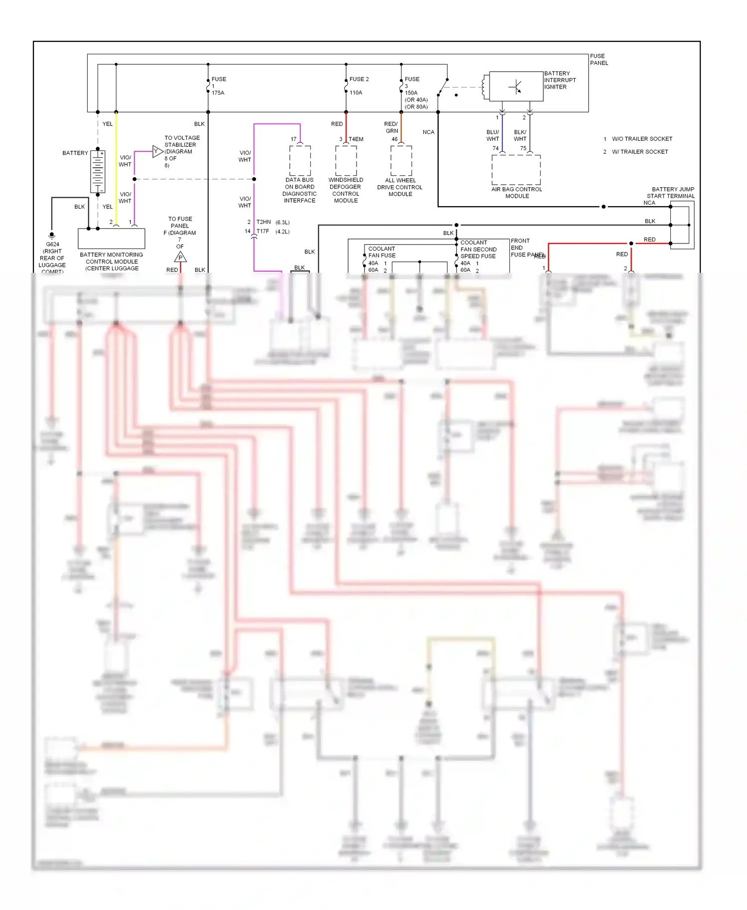Audi A8 D4 (2010-2014) suppressor wiring diagram  (2 of 5)