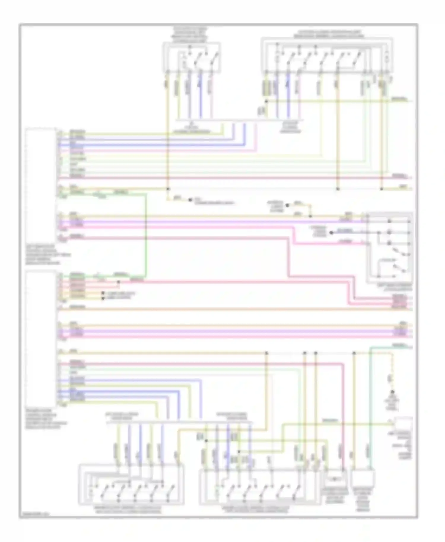 Wiring diagram w/ door closing assistance for Audi A8 D4 (2010-2014) (1 of 4)