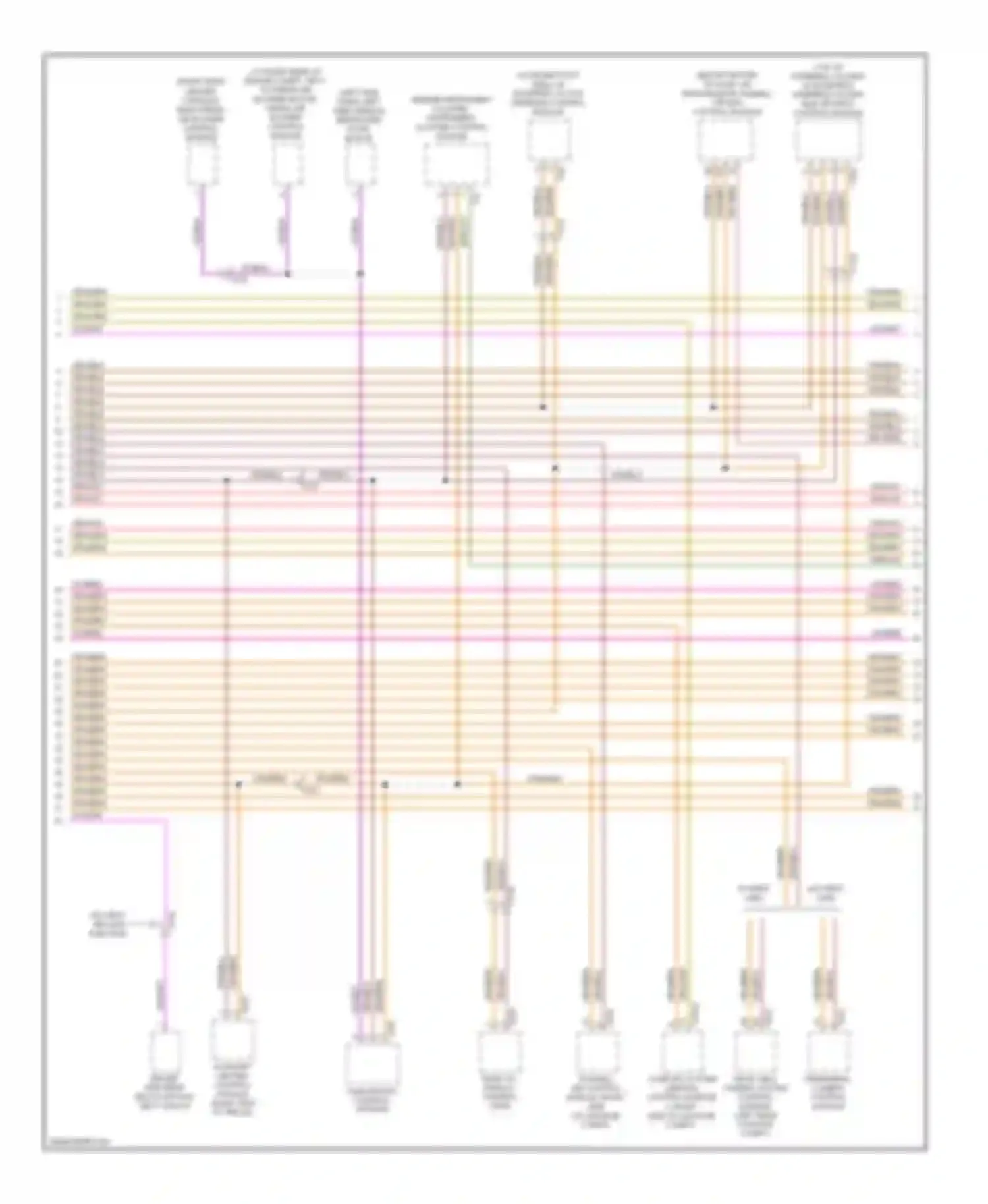 Wiring diagram w/ rear view for Audi A8 D4 (2010-2014) (1 of 1)