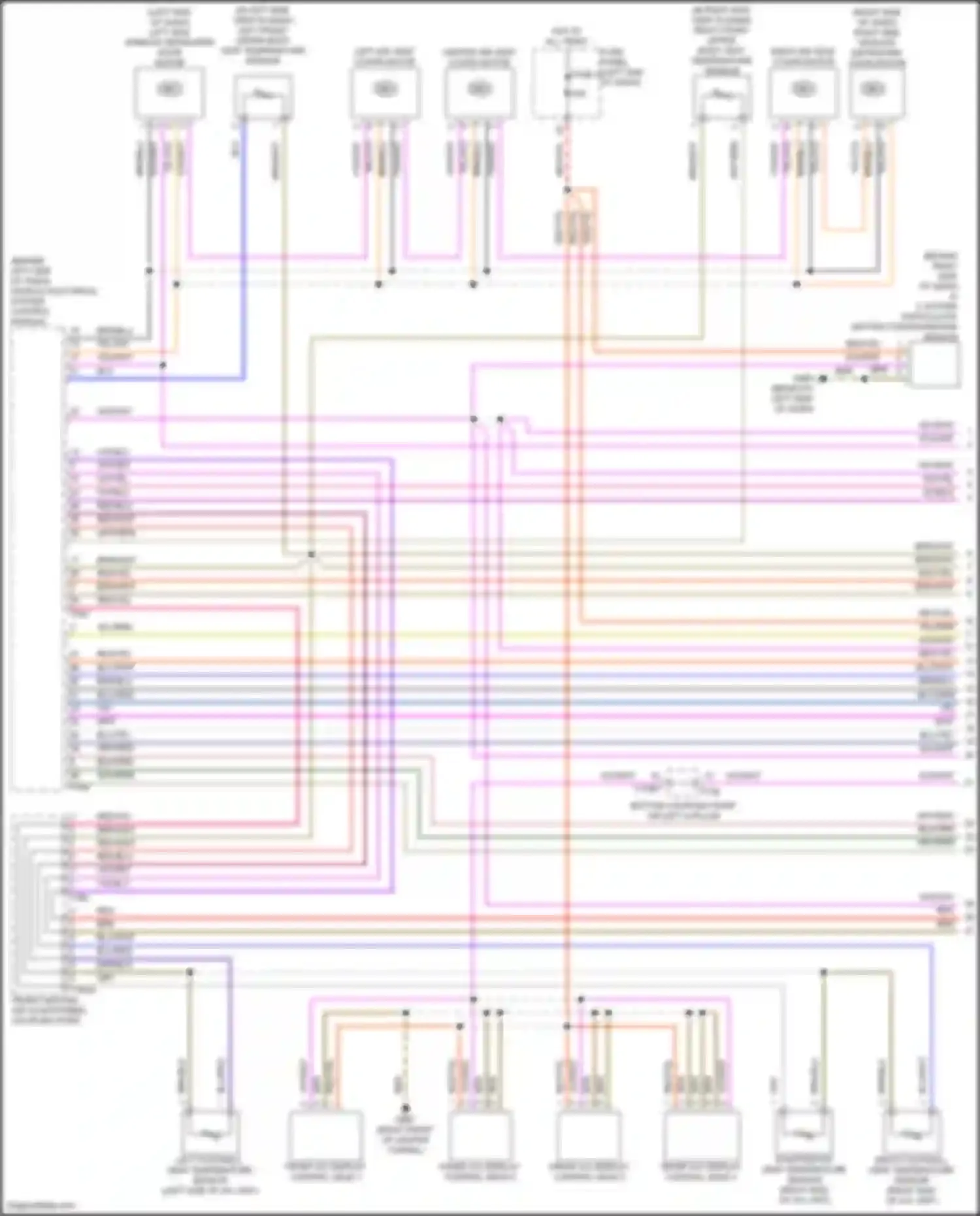 A8 Audi D5 facelift (2021-2024): Automatic a/c circuit, w/ rear controls (1 of 6)