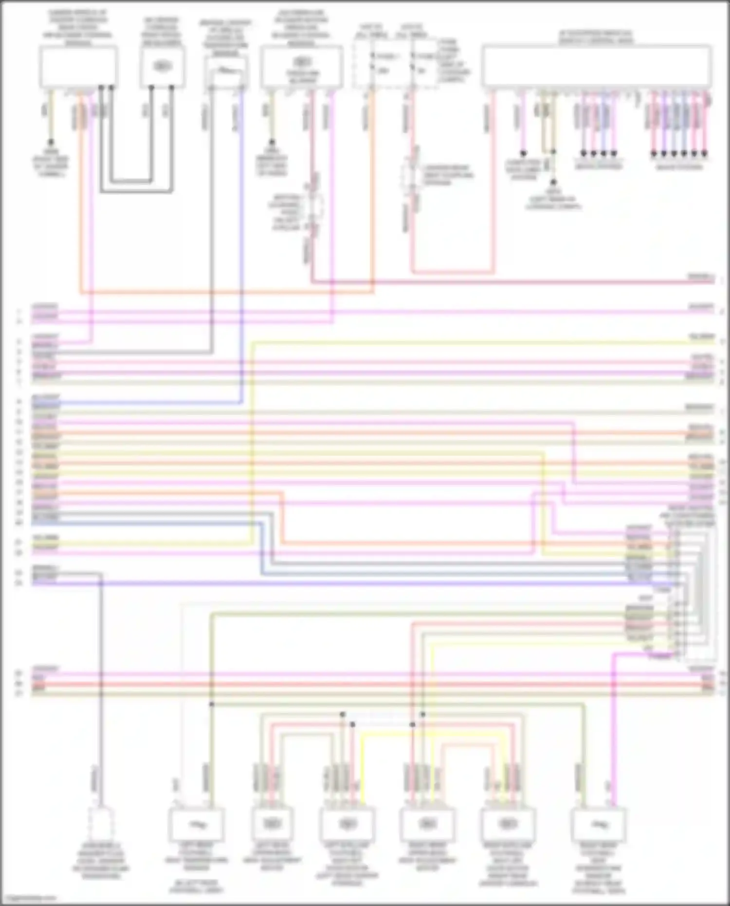 A8 Audi D5 facelift (2021-2024): Automatic a/c circuit, w/ rear controls (3 of 6)