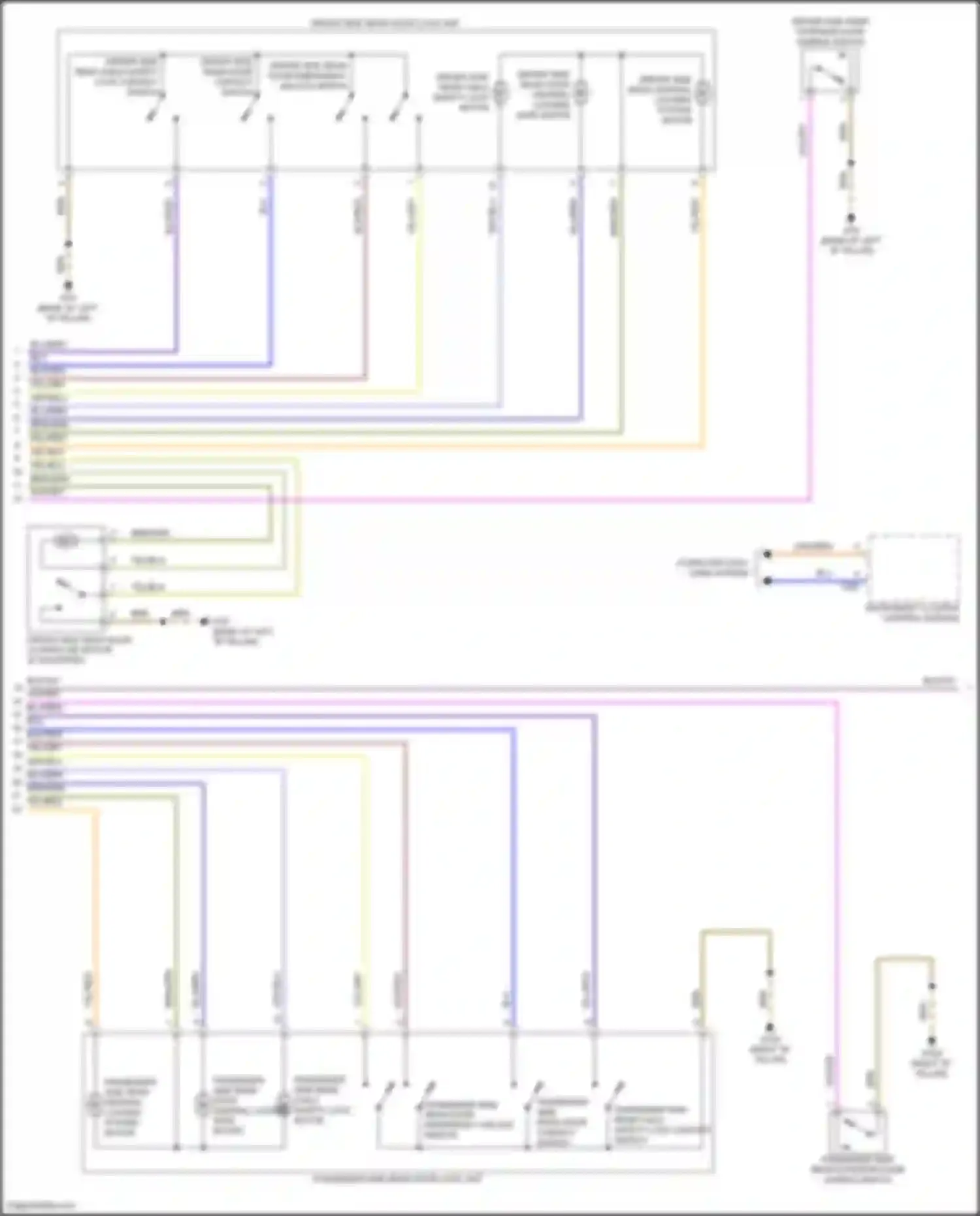 A8 Audi D5 facelift (2021-2024): Forced entry circuit (3 of 6)