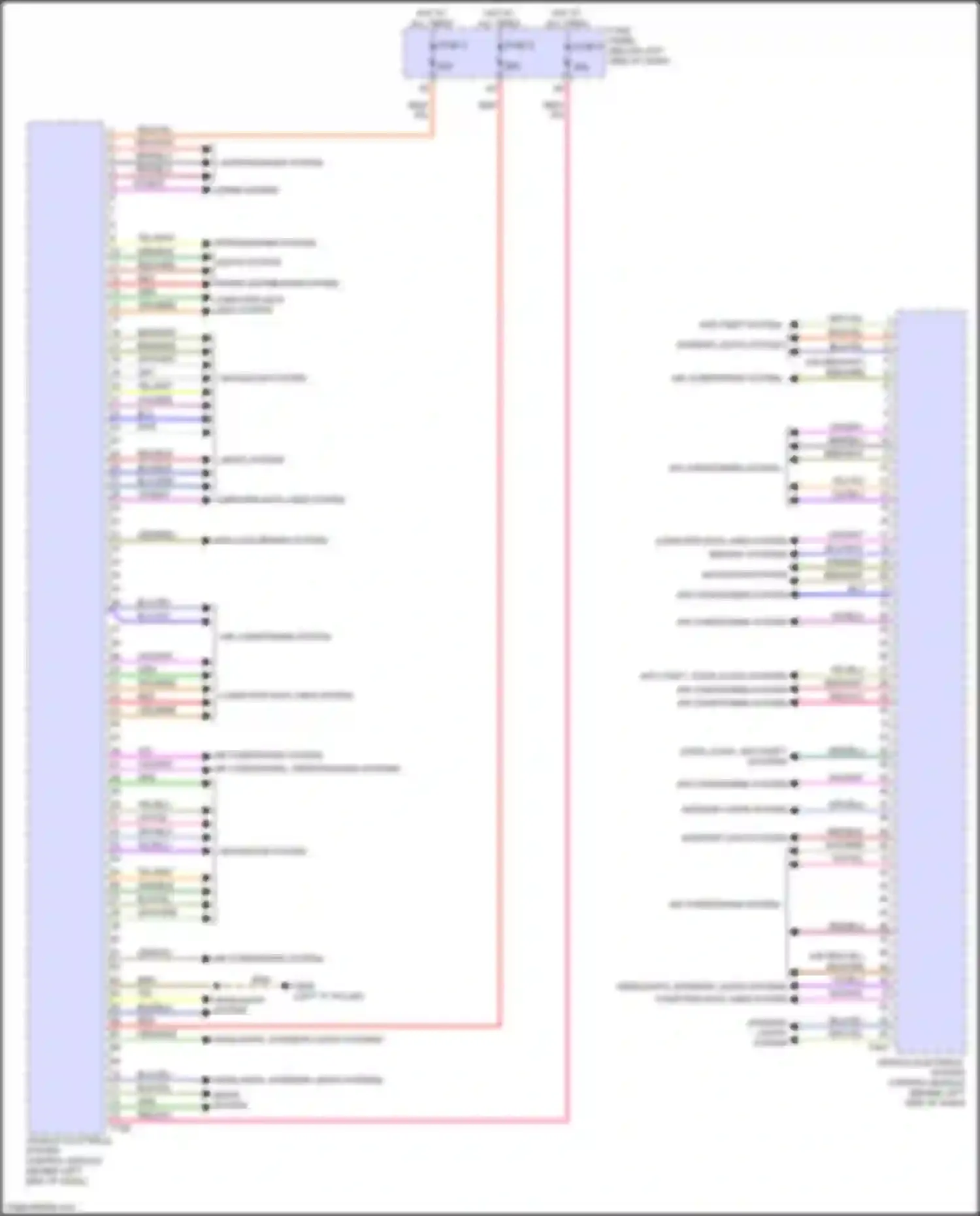 A8 Audi D5 facelift (2021-2024): Vehicle electrical system control module circuit (1 of 2)
