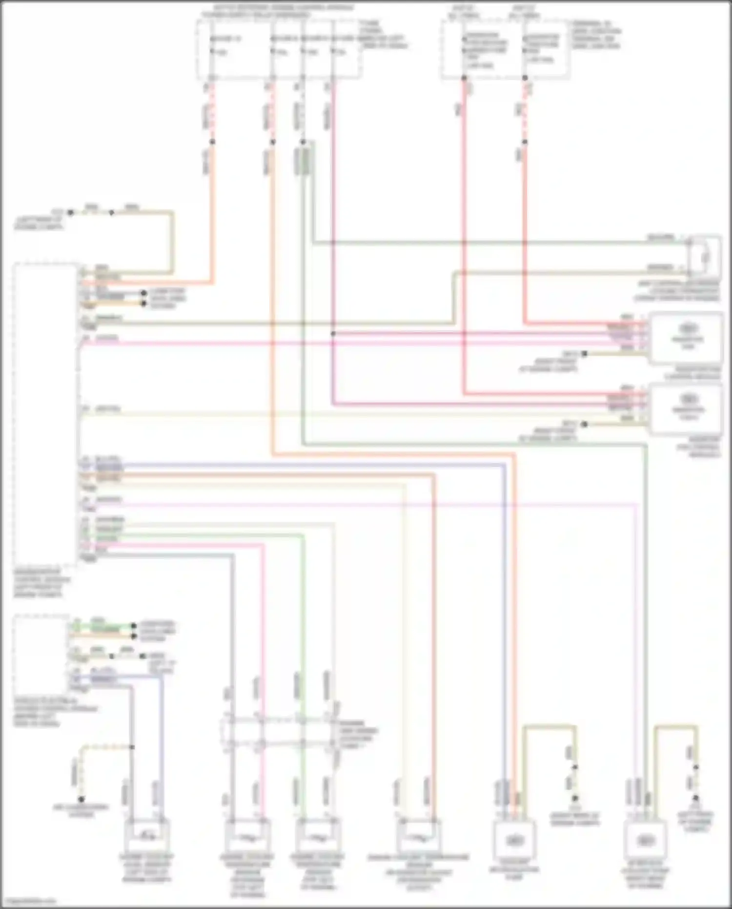 A8 Audi D5 facelift (2021-2024): Cooling fan circuit