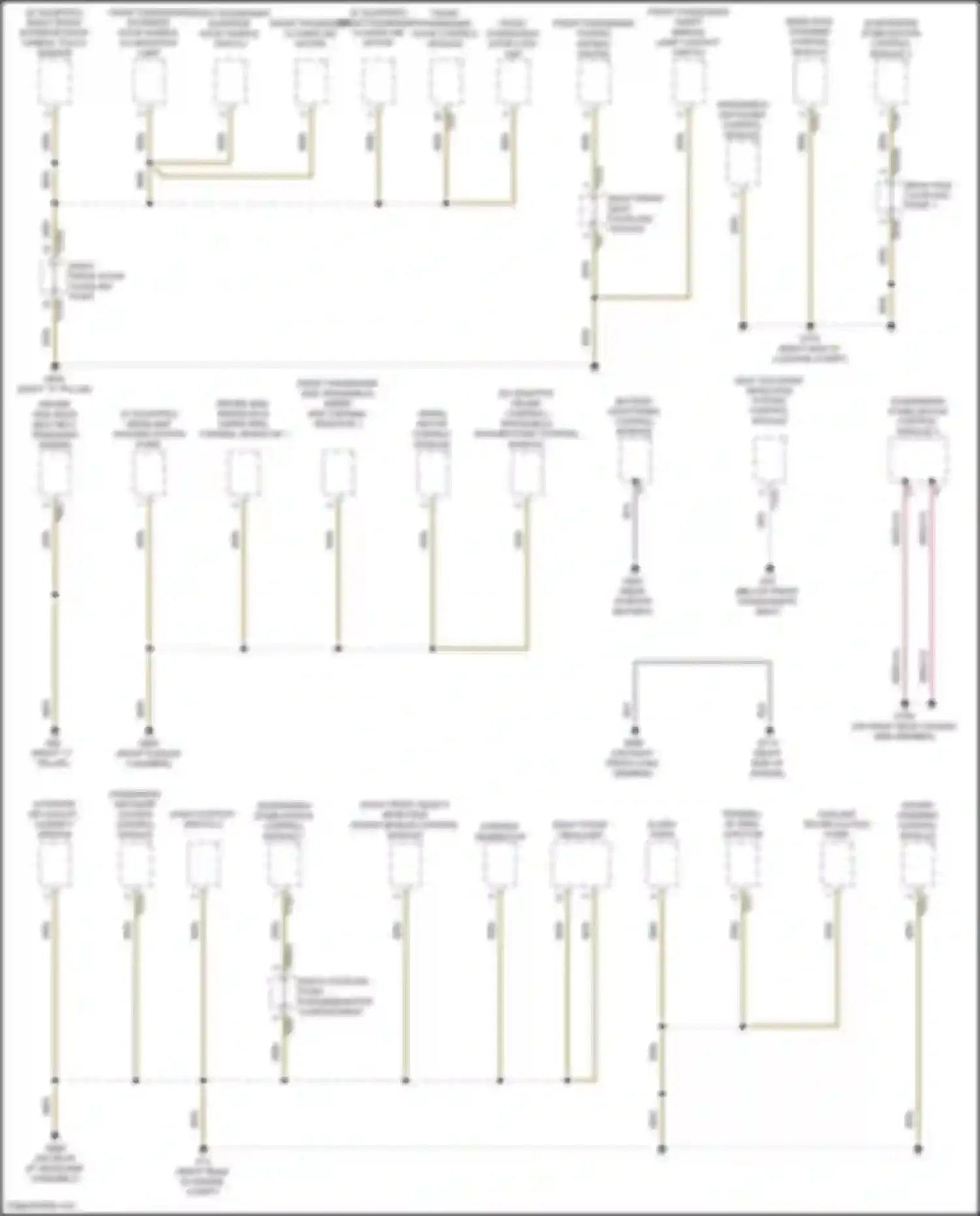 A8 Audi D5 facelift (2021-2024): Ground distribution circuit (1 of 12)