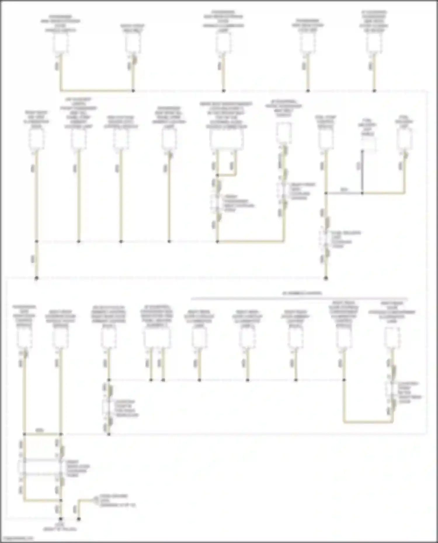 A8 Audi D5 facelift (2021-2024): Ground distribution circuit (9 of 12)
