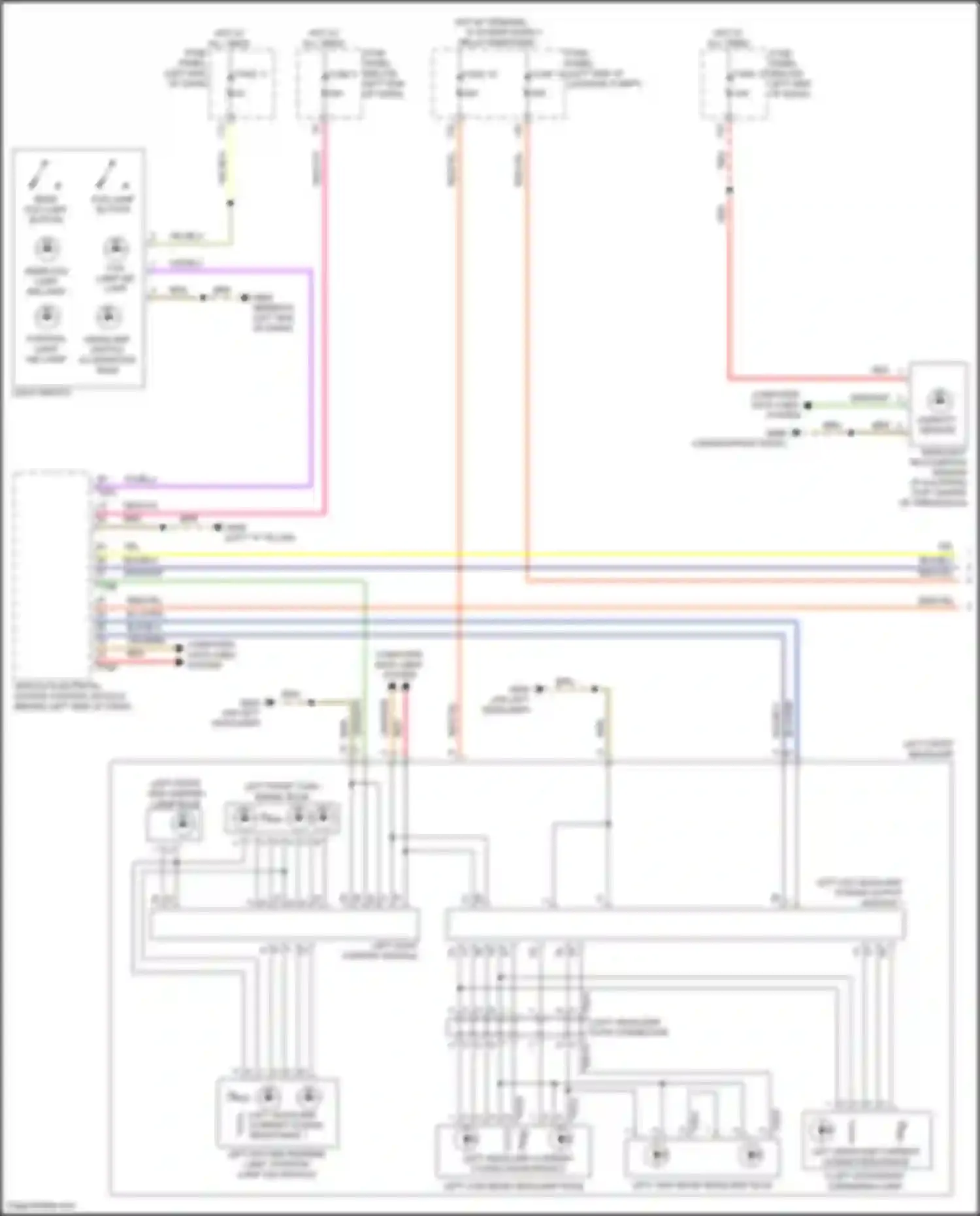 A8 Audi D5 facelift (2021-2024): Headlights circuit (1 of 2)