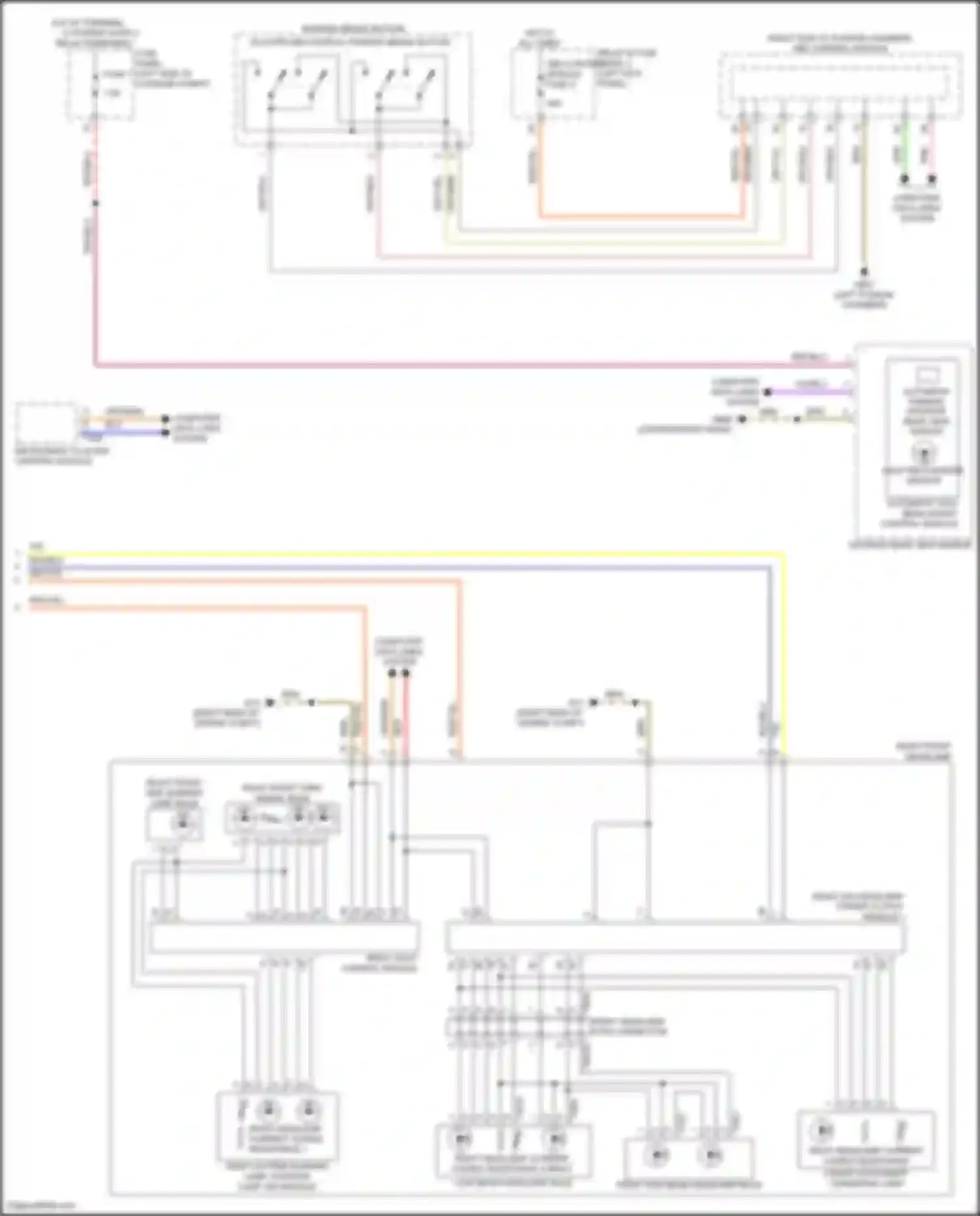 A8 Audi D5 facelift (2021-2024): Headlights circuit (2 of 2)