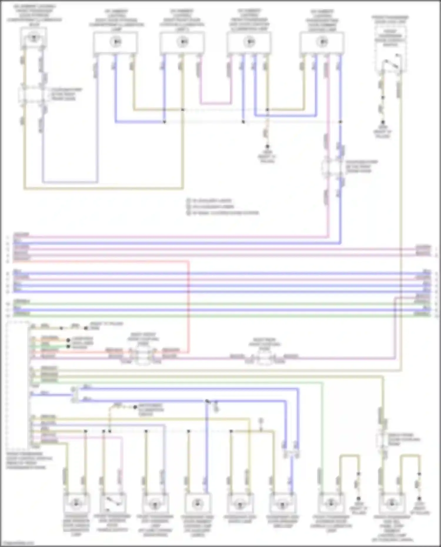 A8 Audi D5 facelift (2021-2024): Courtesy lamps circuit (7 of 10)