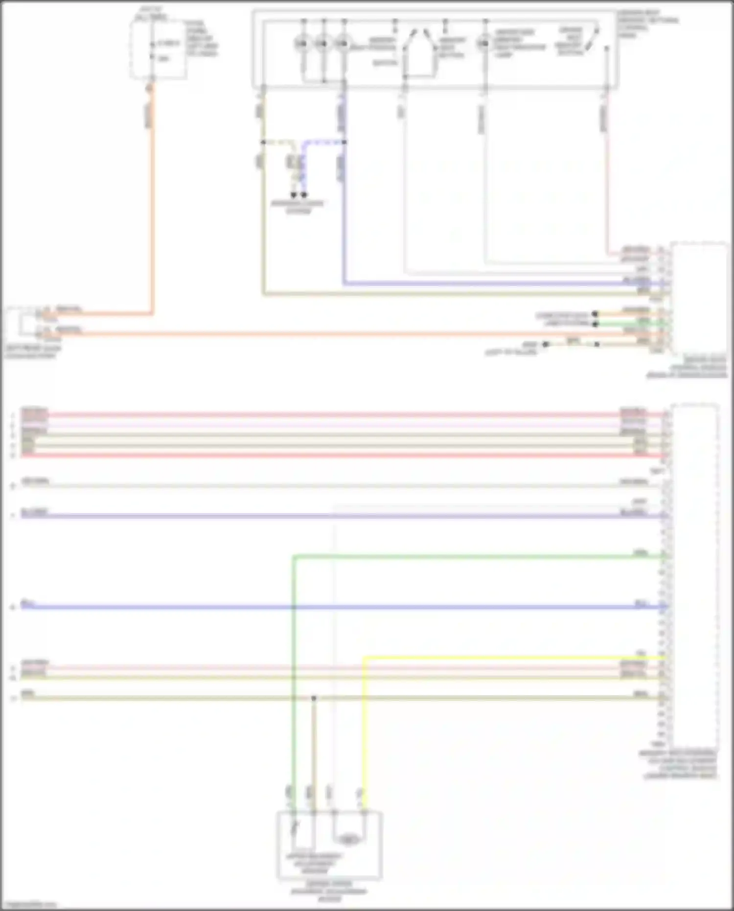 A8 Audi D5 facelift (2021-2024): Driver"s memory seat circuit, w/ sport seats (3 of 3)