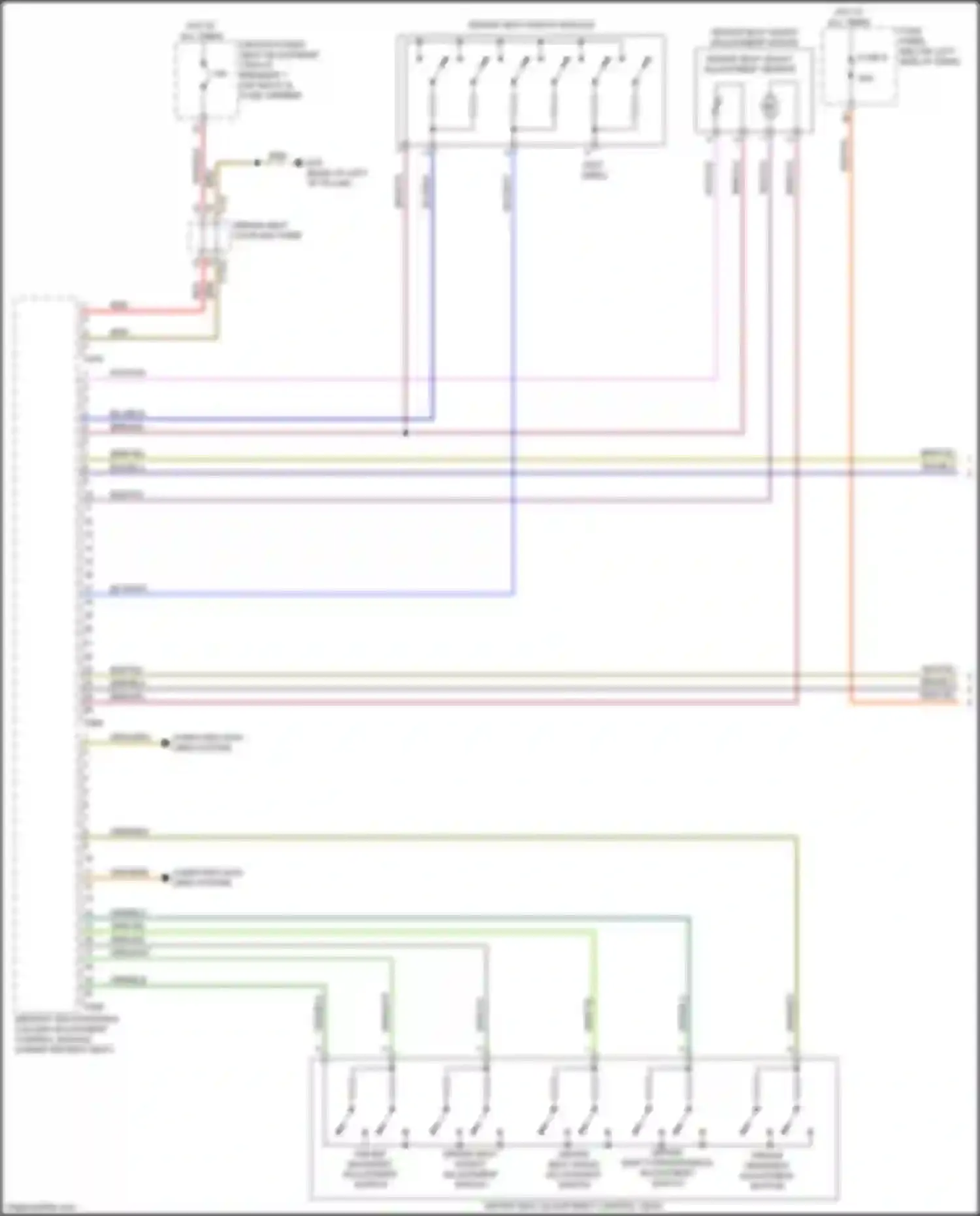 A8 Audi D5 facelift (2021-2024): Driver"s memory seat circuit, w/ standard seats (1 of 2)