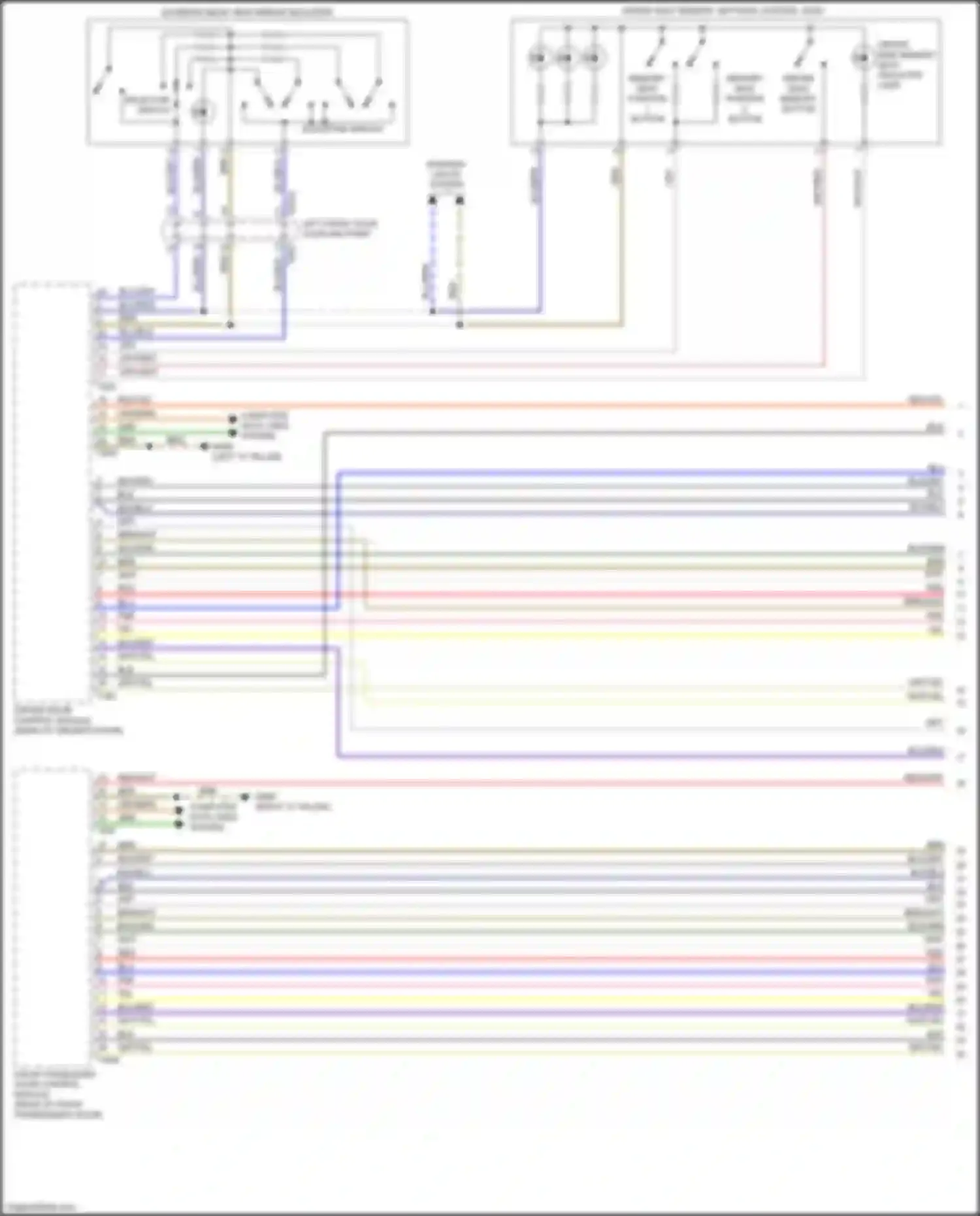 A8 Audi D5 facelift (2021-2024): Memory mirrors circuit (1 of 2)