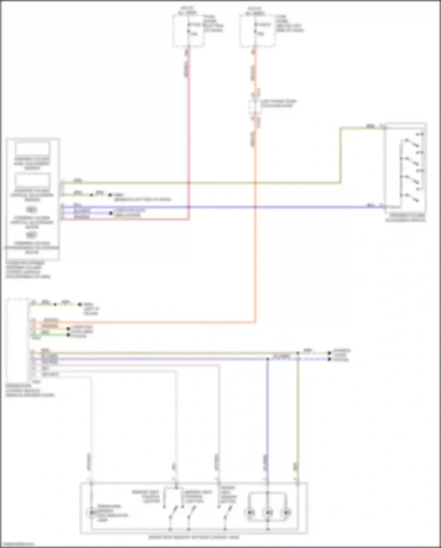 A8 Audi D5 facelift (2021-2024): Steering column memory circuit