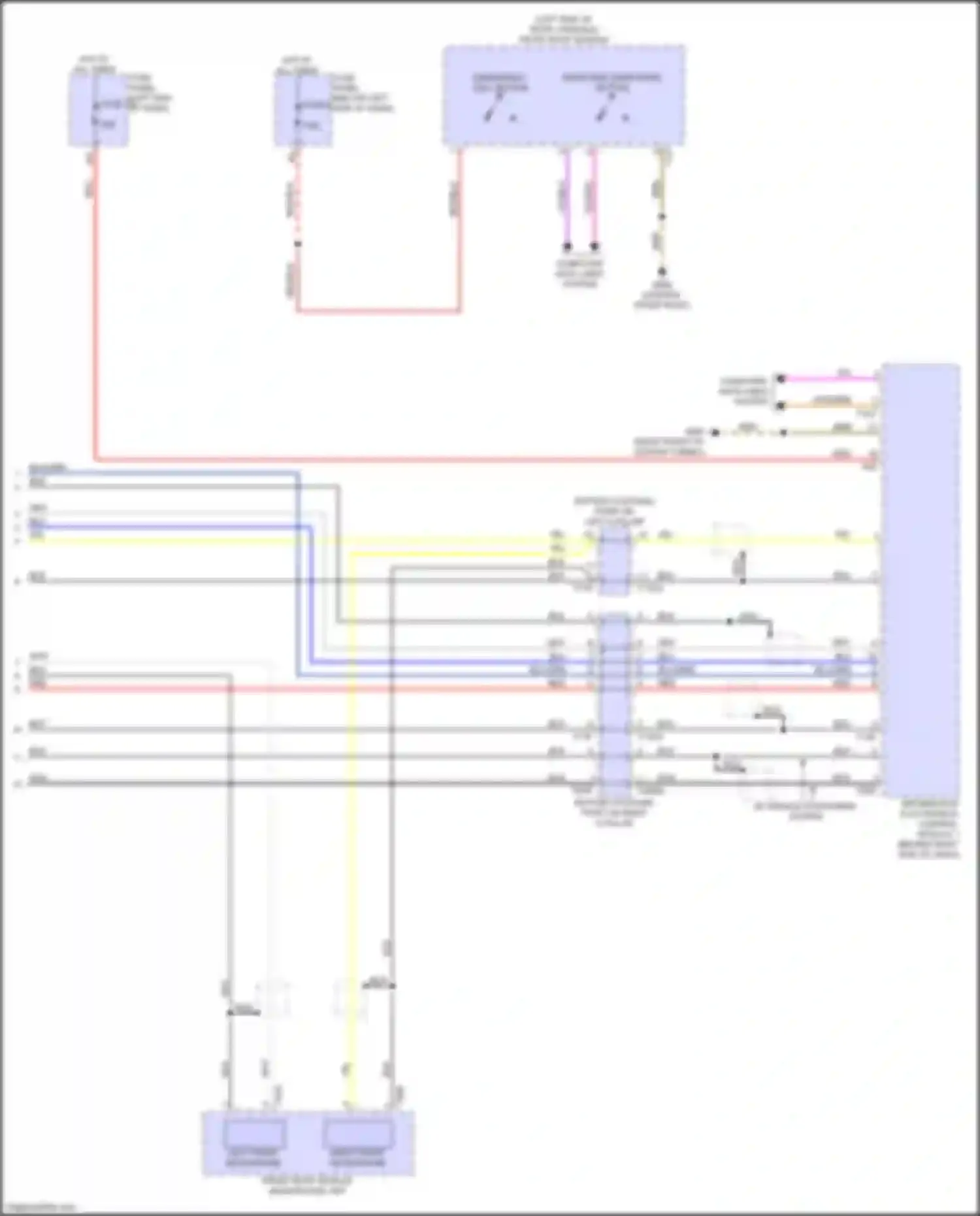 A8 Audi D5 facelift (2021-2024): Emergency call circuit, w/ connect plus (2 of 2)