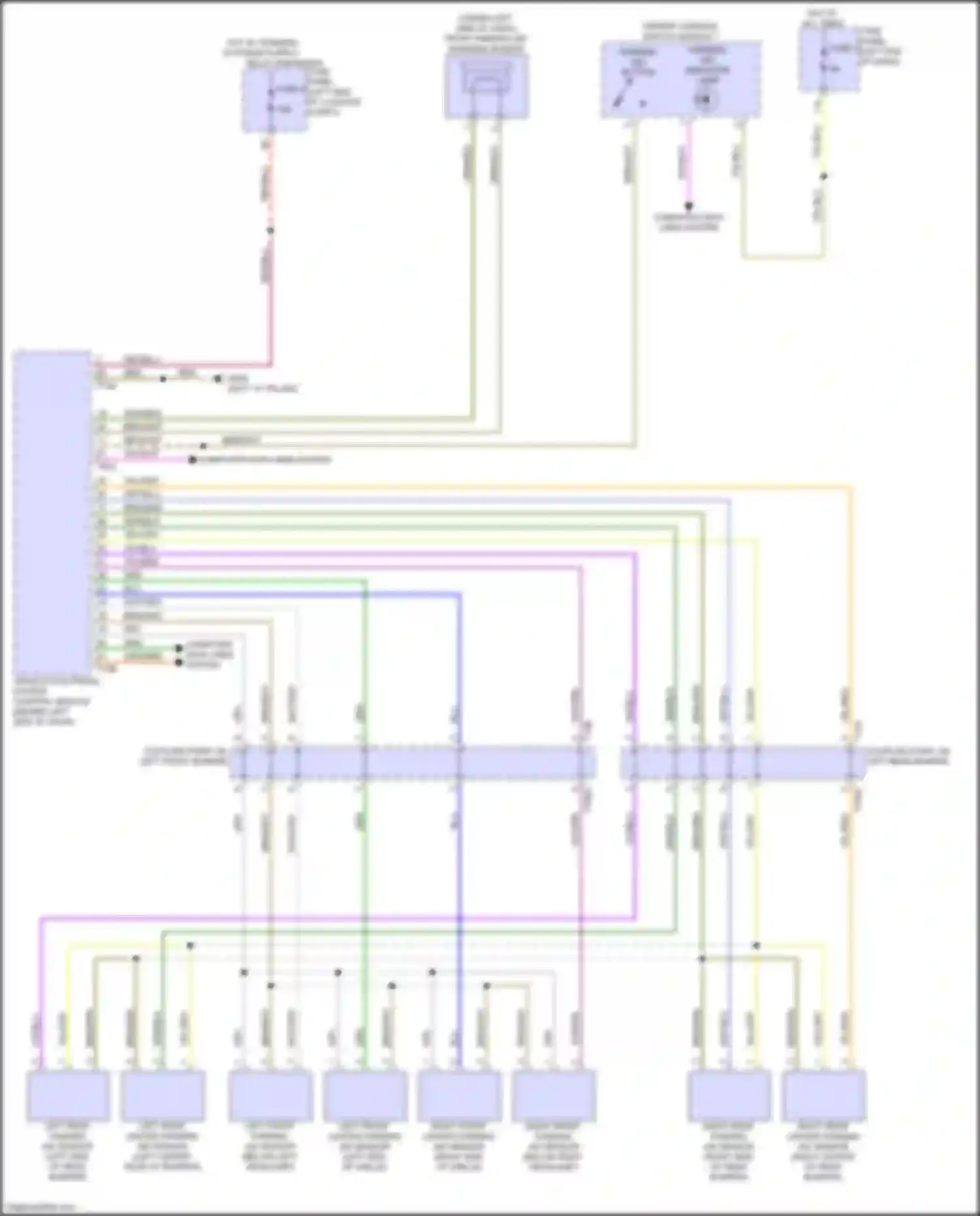 A8 Audi D5 facelift (2021-2024): Parking assistant circuit, w/o parallel parking