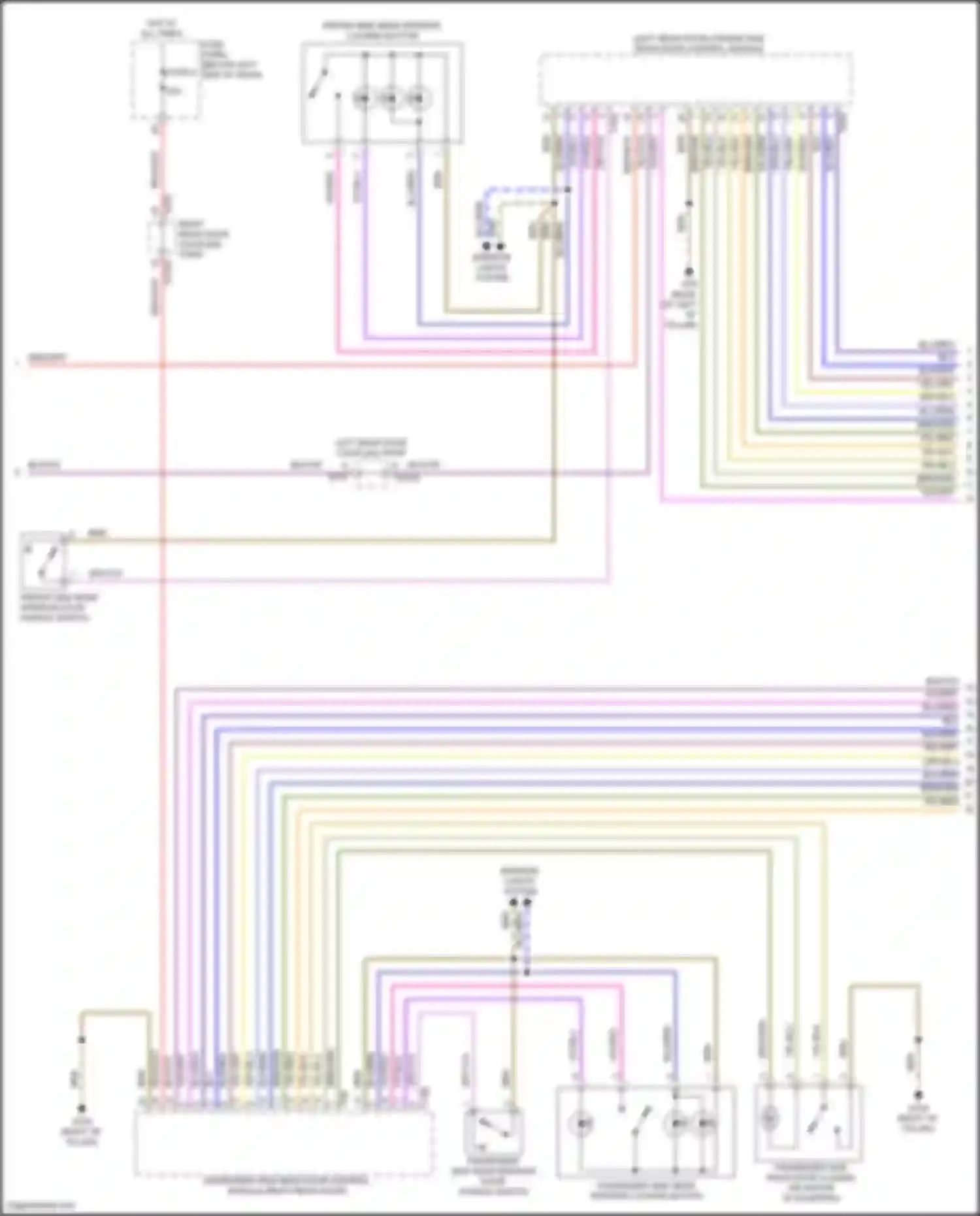 A8 Audi D5 facelift (2021-2024): Power door locks circuit (2 of 6)