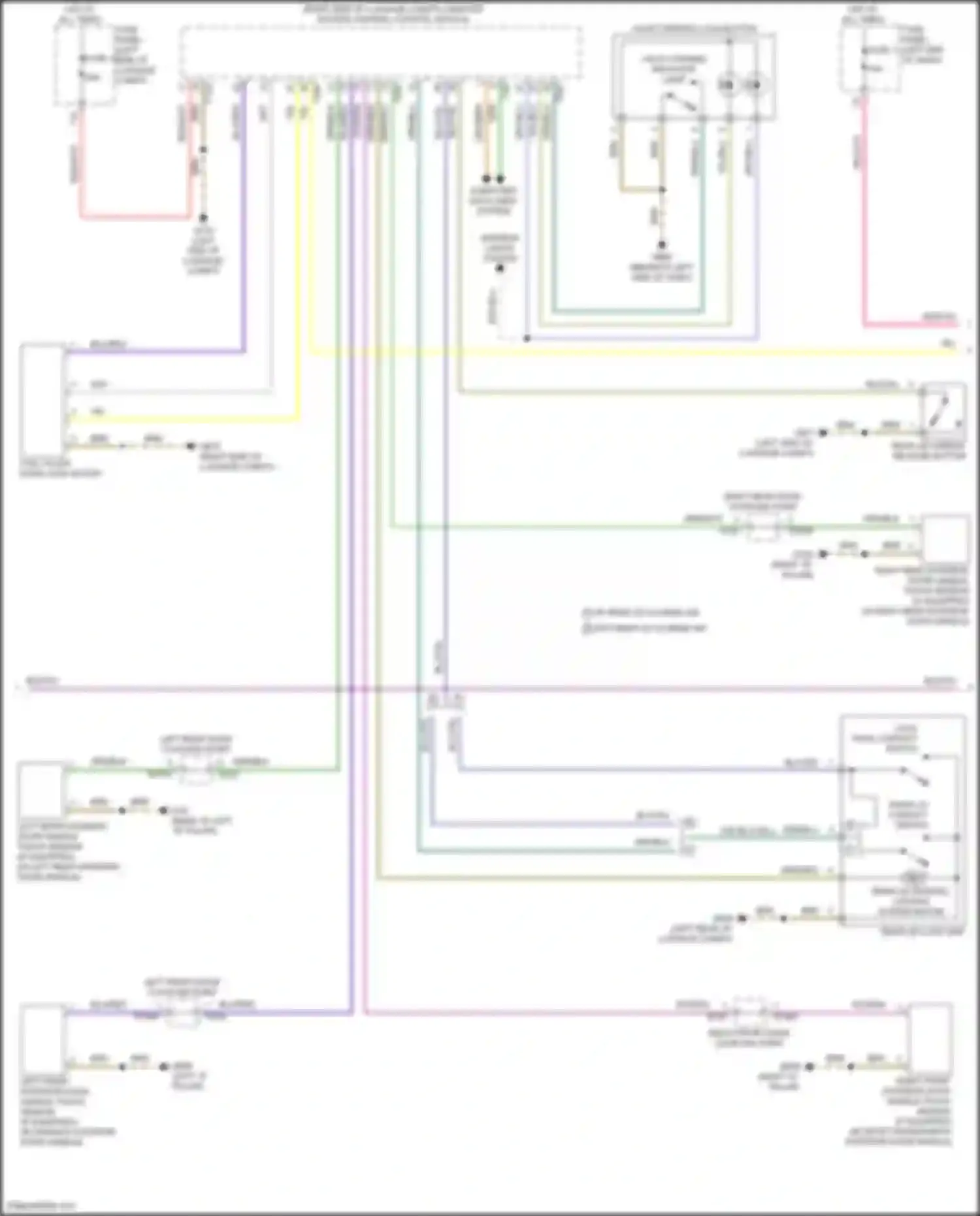 A8 Audi D5 facelift (2021-2024): Power door locks circuit (4 of 6)