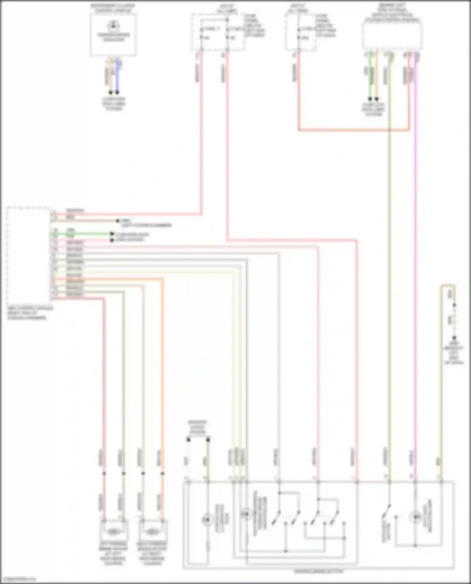 A8 Audi D5 facelift (2021-2024): Park brake release circuit