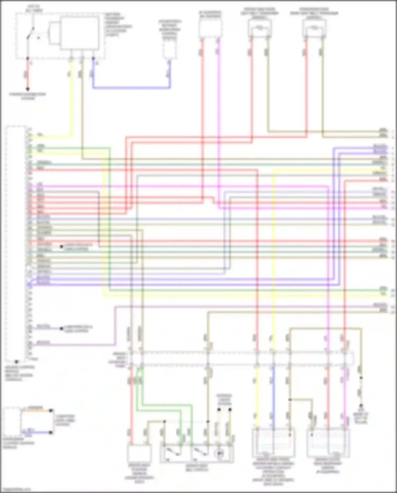 A8 Audi D5 facelift (2021-2024): Supplemental restraints circuit (1 of 7)