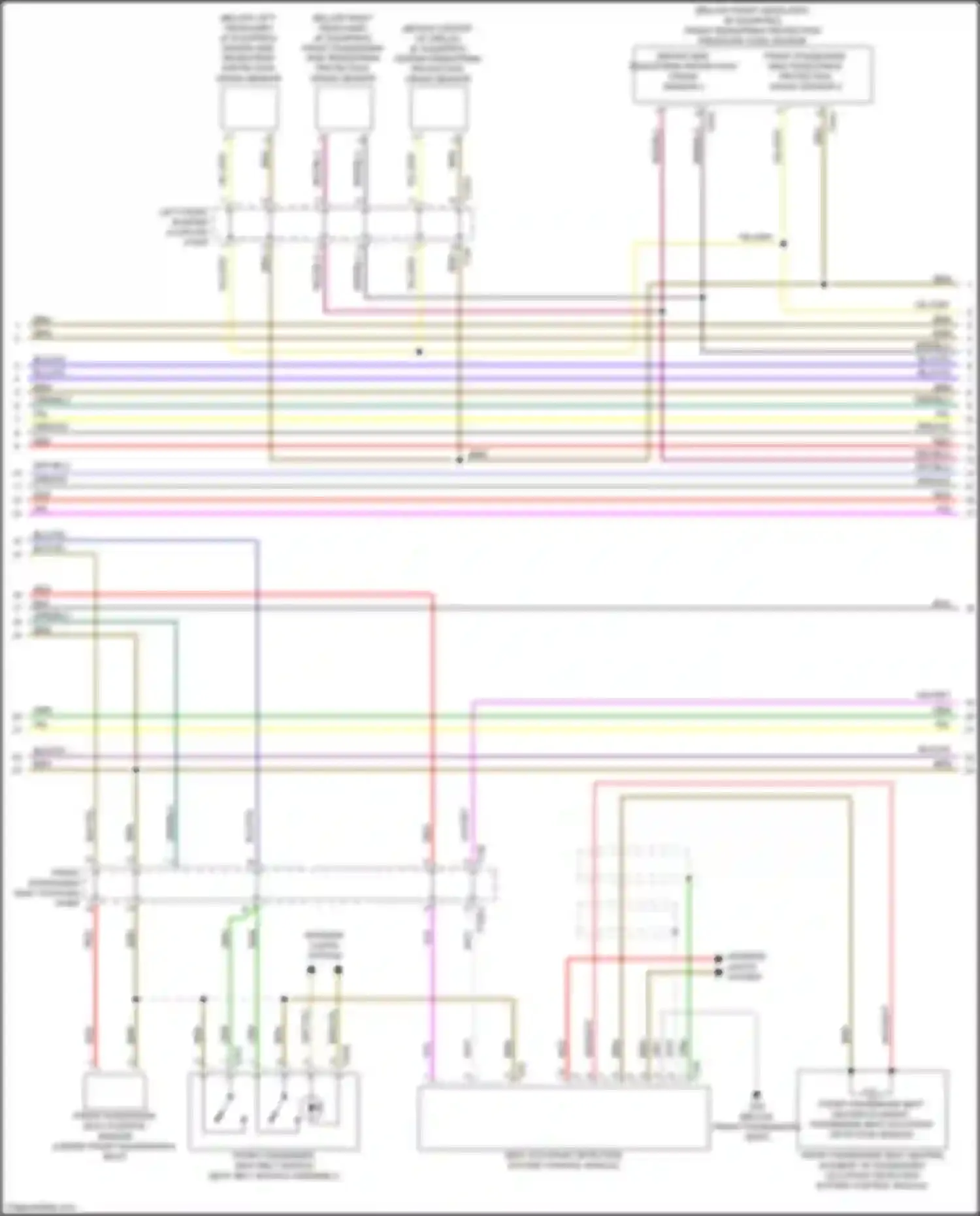A8 Audi D5 facelift (2021-2024): Supplemental restraints circuit (2 of 7)