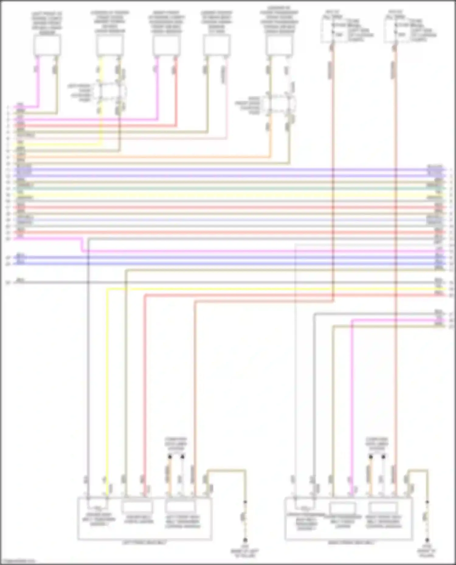 A8 Audi D5 facelift (2021-2024): Supplemental restraints circuit (4 of 7)