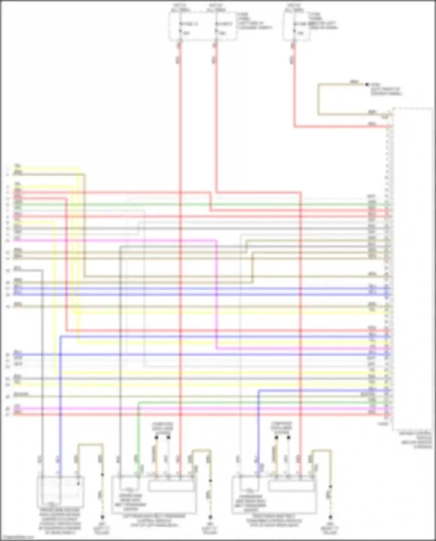 A8 Audi D5 facelift (2021-2024): Supplemental restraints circuit (7 of 7)
