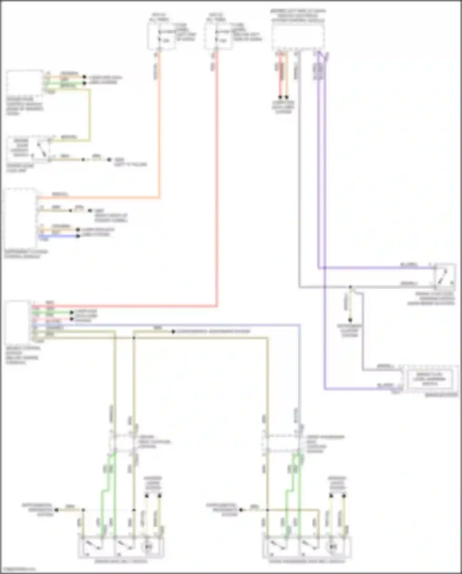 A8 Audi D5 facelift (2021-2024): Buzzer circuit