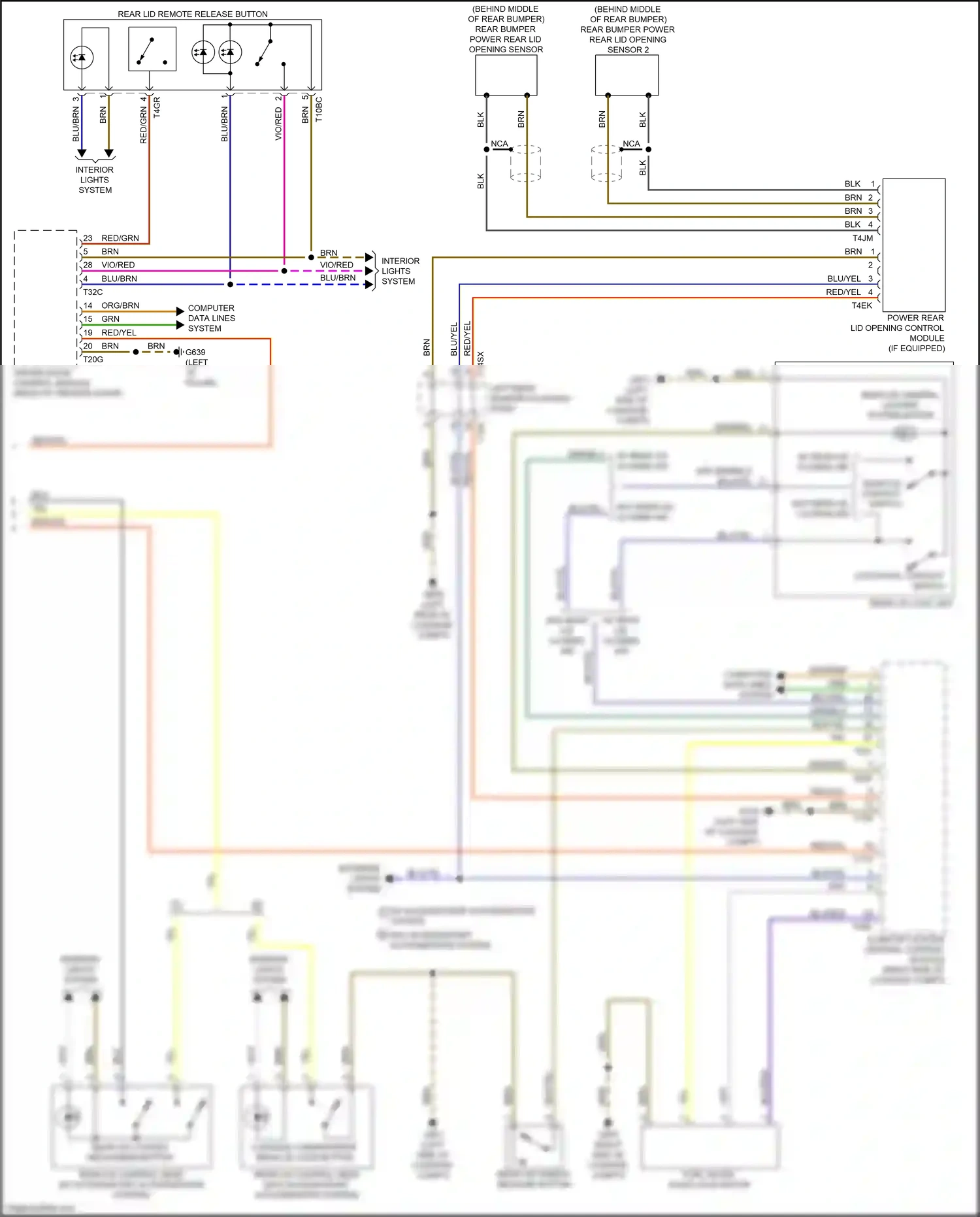 Wiring diagram blu/brn for Audi A8 D5 facelift (2021-2024) (20 of 27)