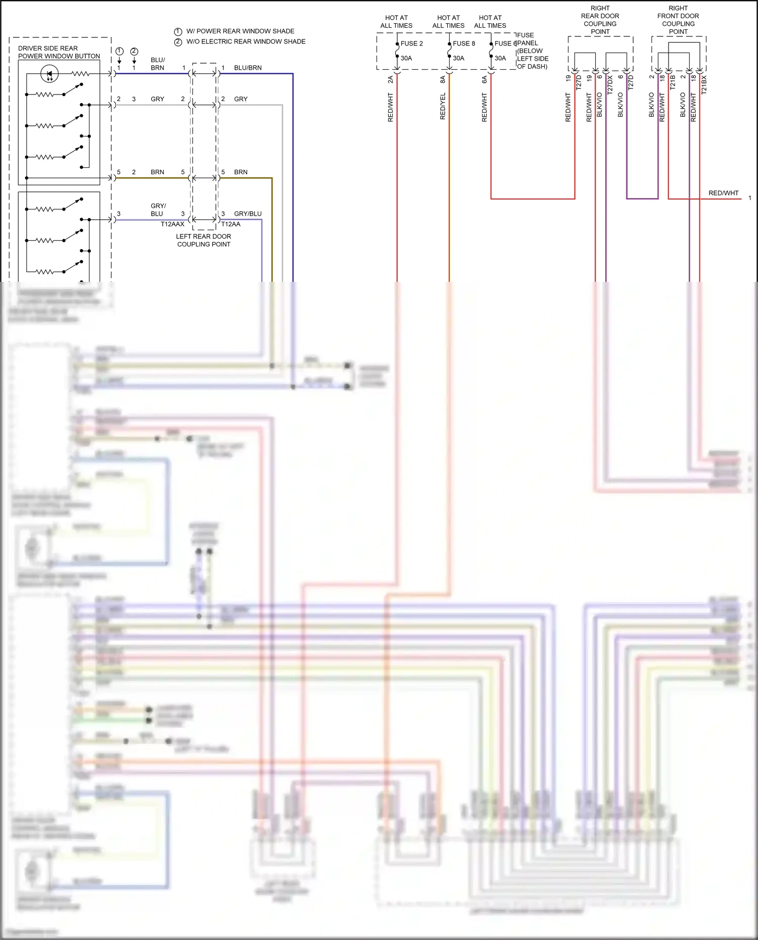Wiring diagram blu/brn for Audi A8 D5 facelift (2021-2024) (9 of 27)