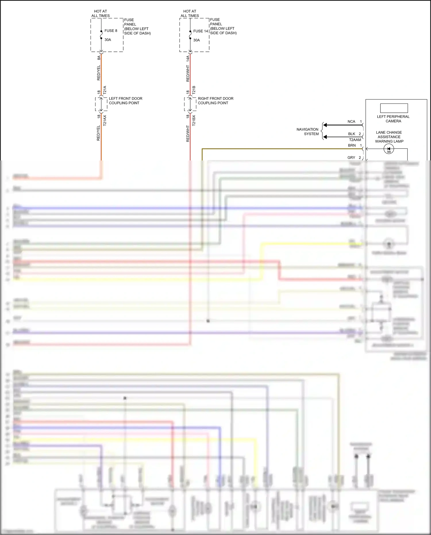 Wiring diagram blu/red for Audi A8 D5 facelift (2021-2024) (27 of 47)