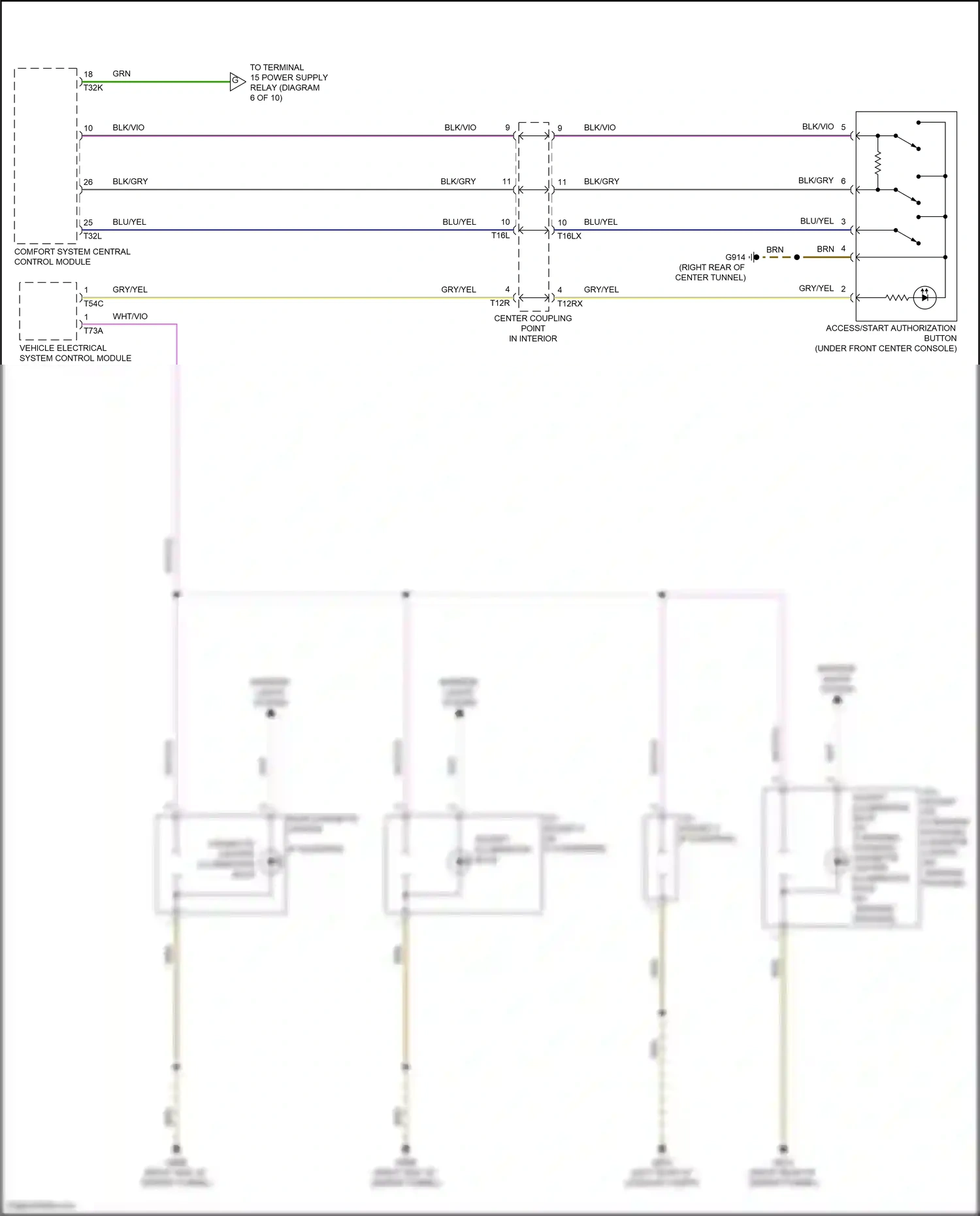 Wiring diagram blu/yel for Audi A8 D5 facelift (2021-2024) (29 of 55)