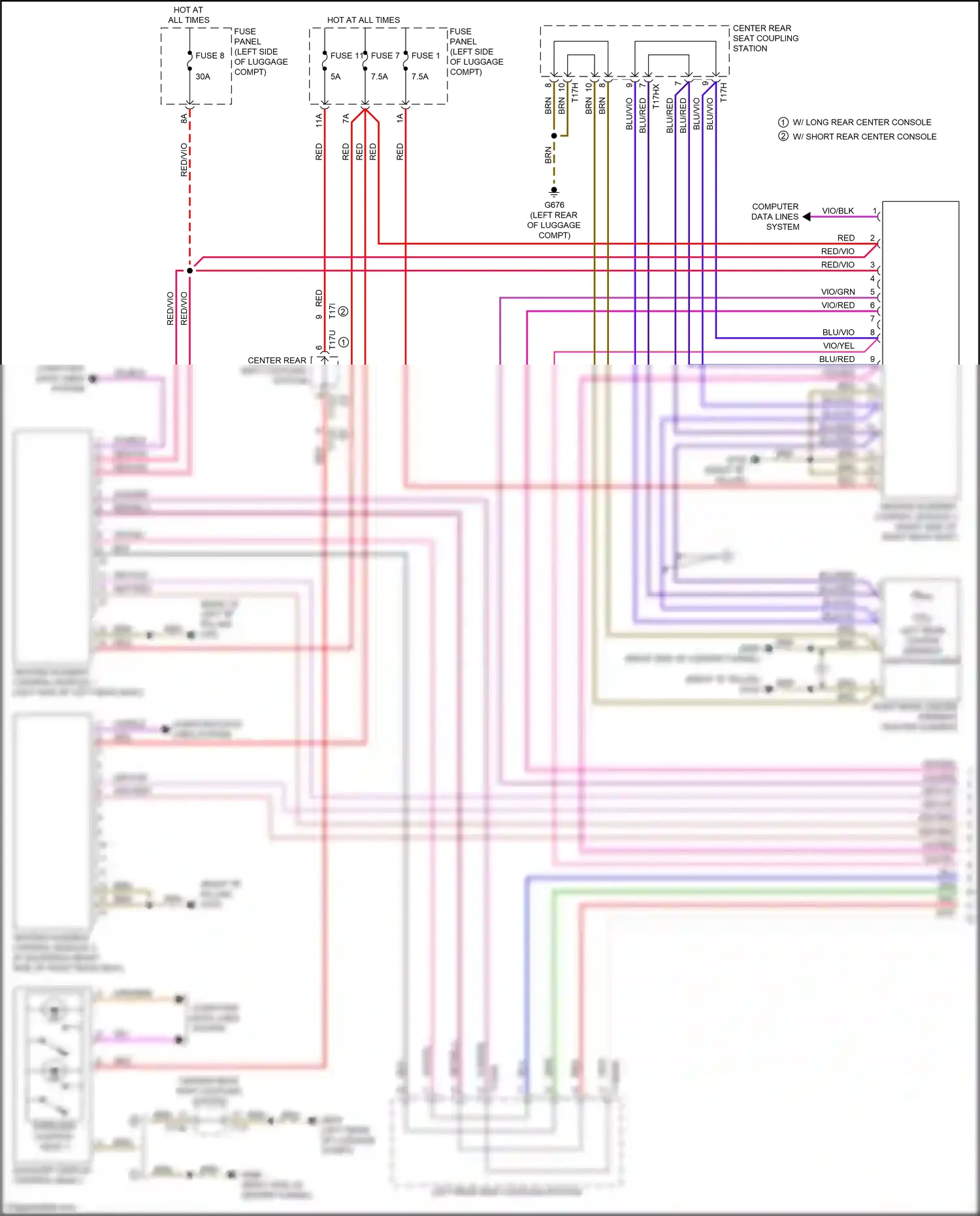 Wiring diagram brn for Audi A8 D5 facelift (2021-2024) (98 of 228)