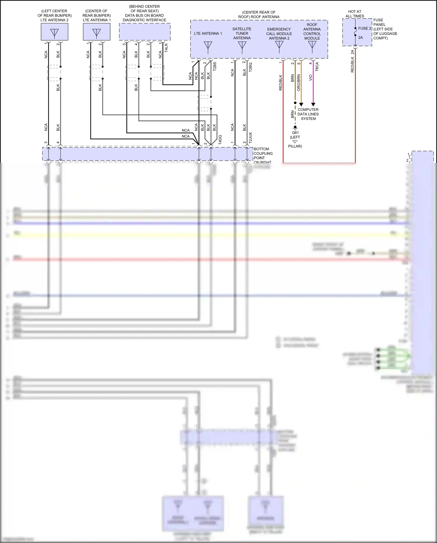 Wiring diagram brn for Audi A8 D5 facelift (2021-2024) (60 of 228)