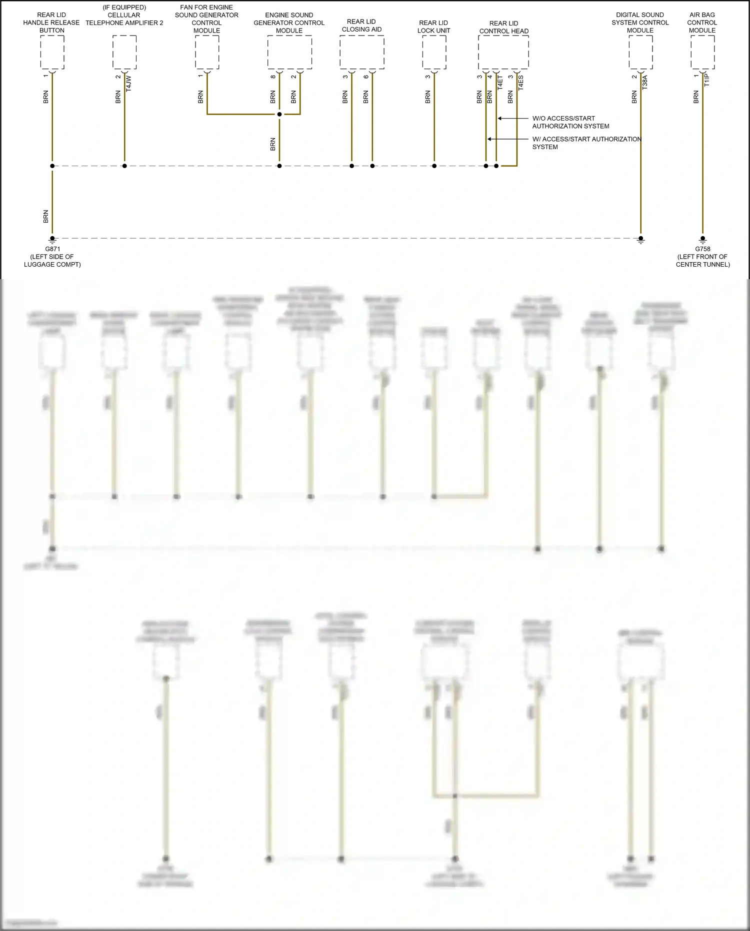 Wiring diagram brn for Audi A8 D5 facelift (2021-2024) (27 of 228)