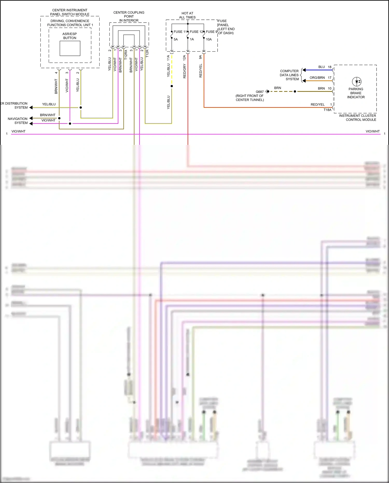 Wiring diagram brn for Audi A8 D5 facelift (2021-2024) (62 of 228)