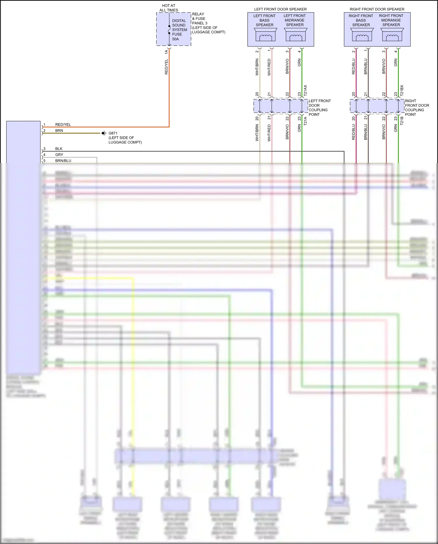 Wiring diagram brn/gry for Audi A8 D5 facelift (2021-2024) (6 of 28)
