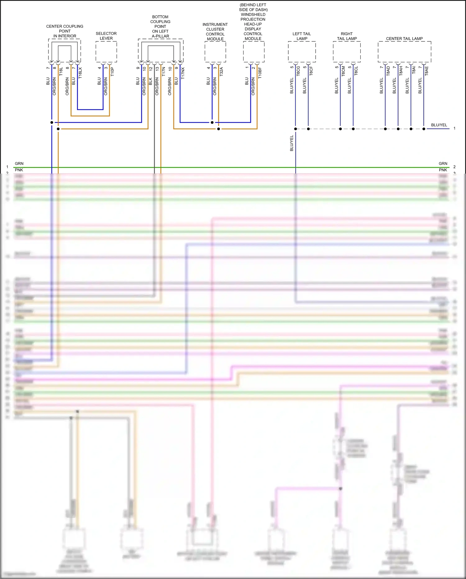 Wiring diagram center instrument panel switch module for Audi A8 D5 facelift (2021-2024) (2 of 6)