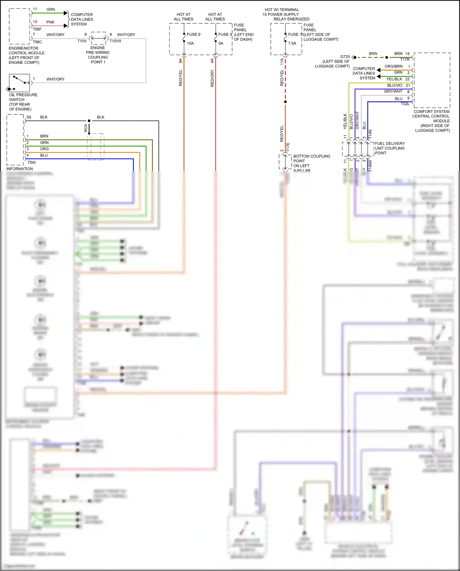 Wiring diagram computer data lines system for Audi A8 D5 facelift (2021-2024) (86 of 159)