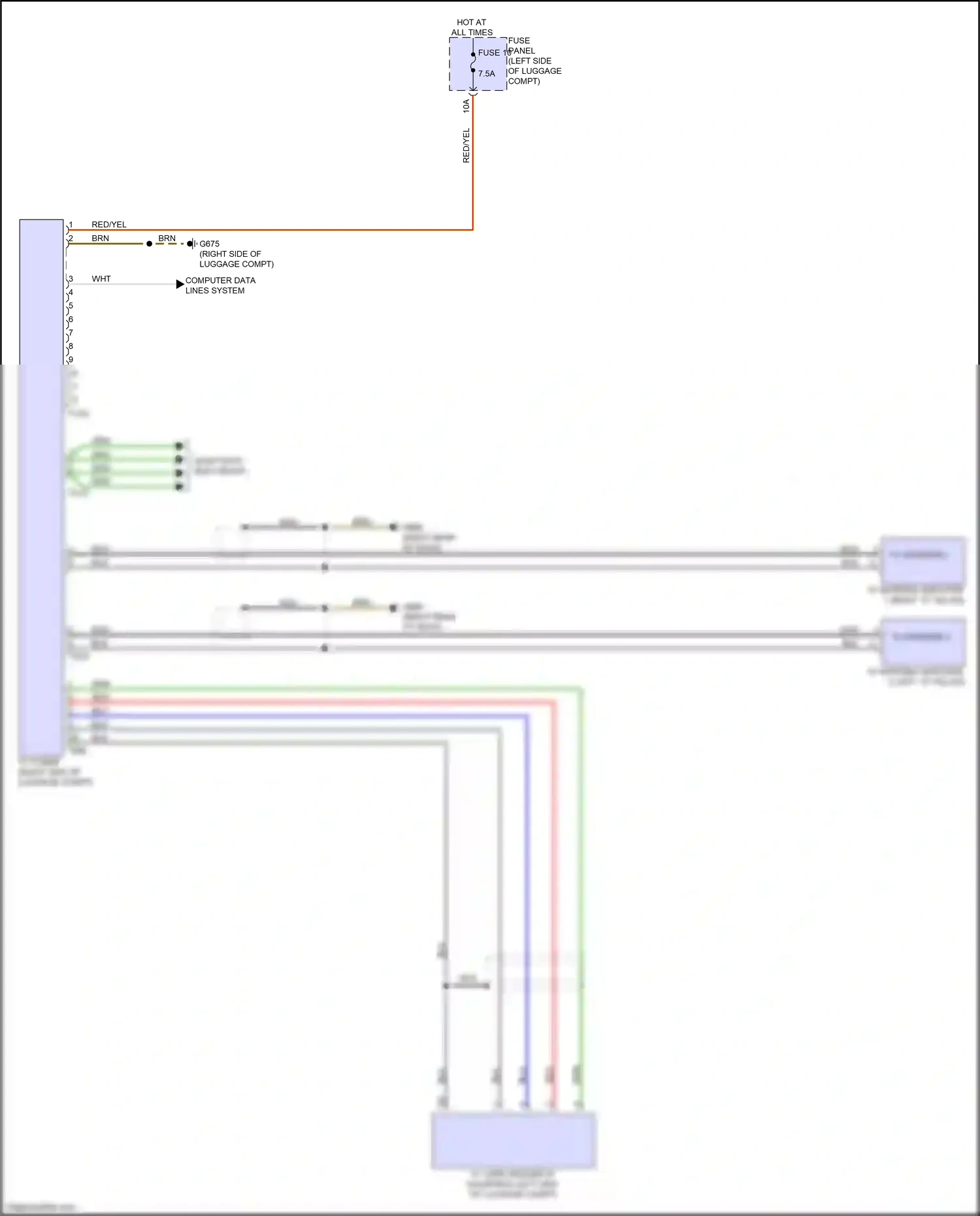 Wiring diagram computer data lines system for Audi A8 D5 facelift (2021-2024) (30 of 159)