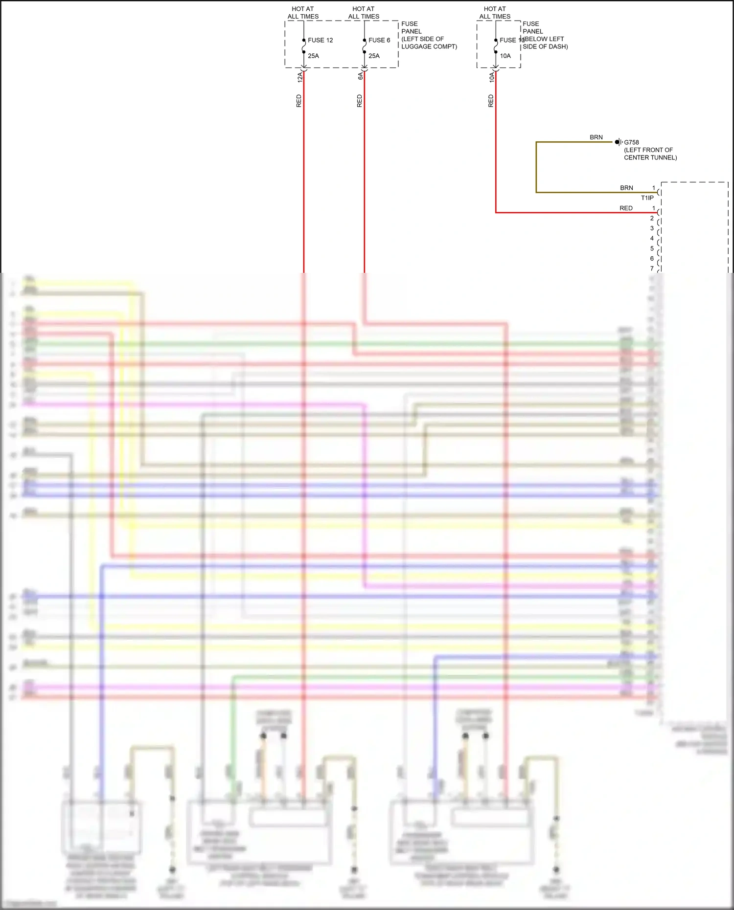 Wiring diagram computer data lines system for Audi A8 D5 facelift (2021-2024) (8 of 159)