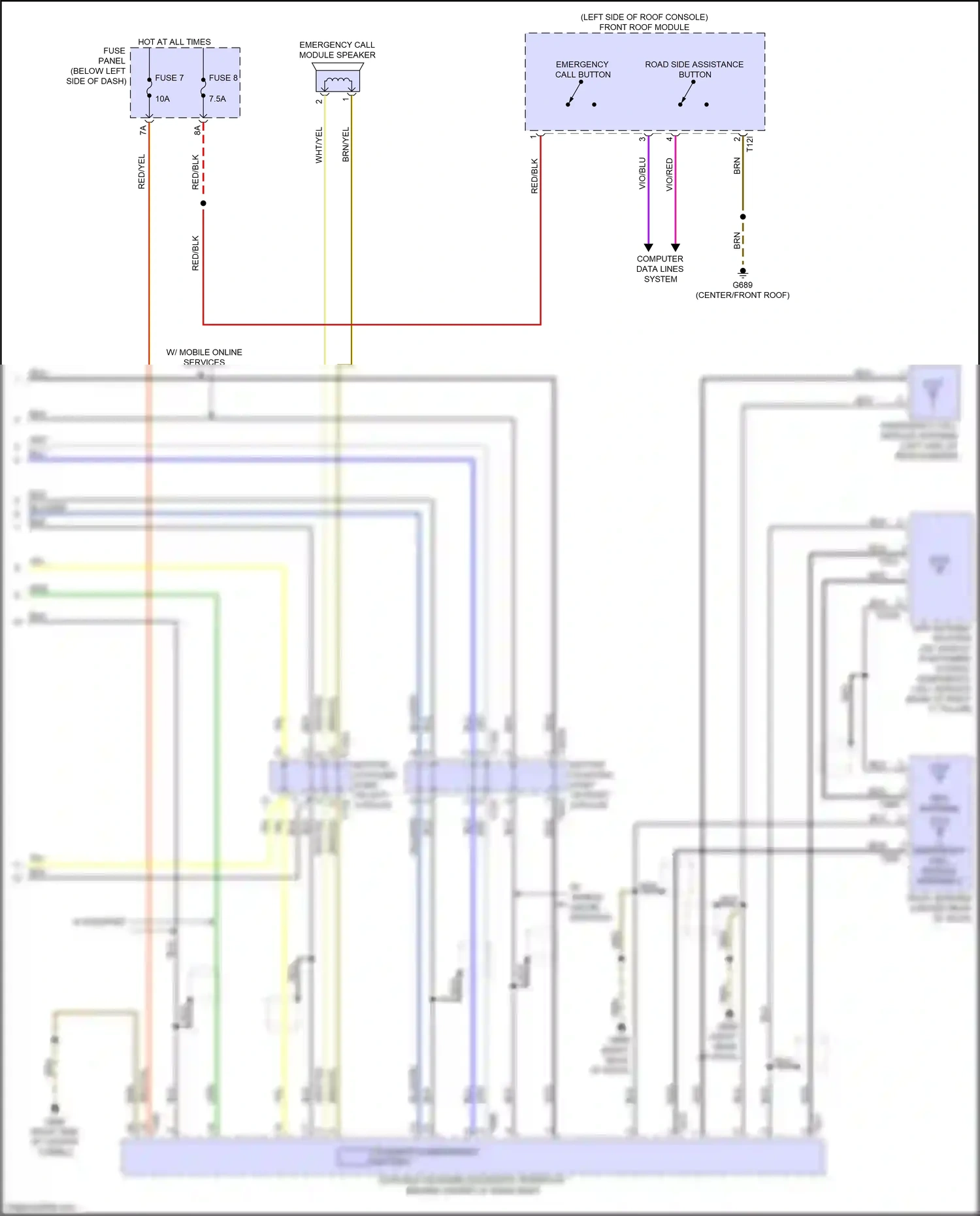 Wiring diagram computer data lines system for Audi A8 D5 facelift (2021-2024) (132 of 159)