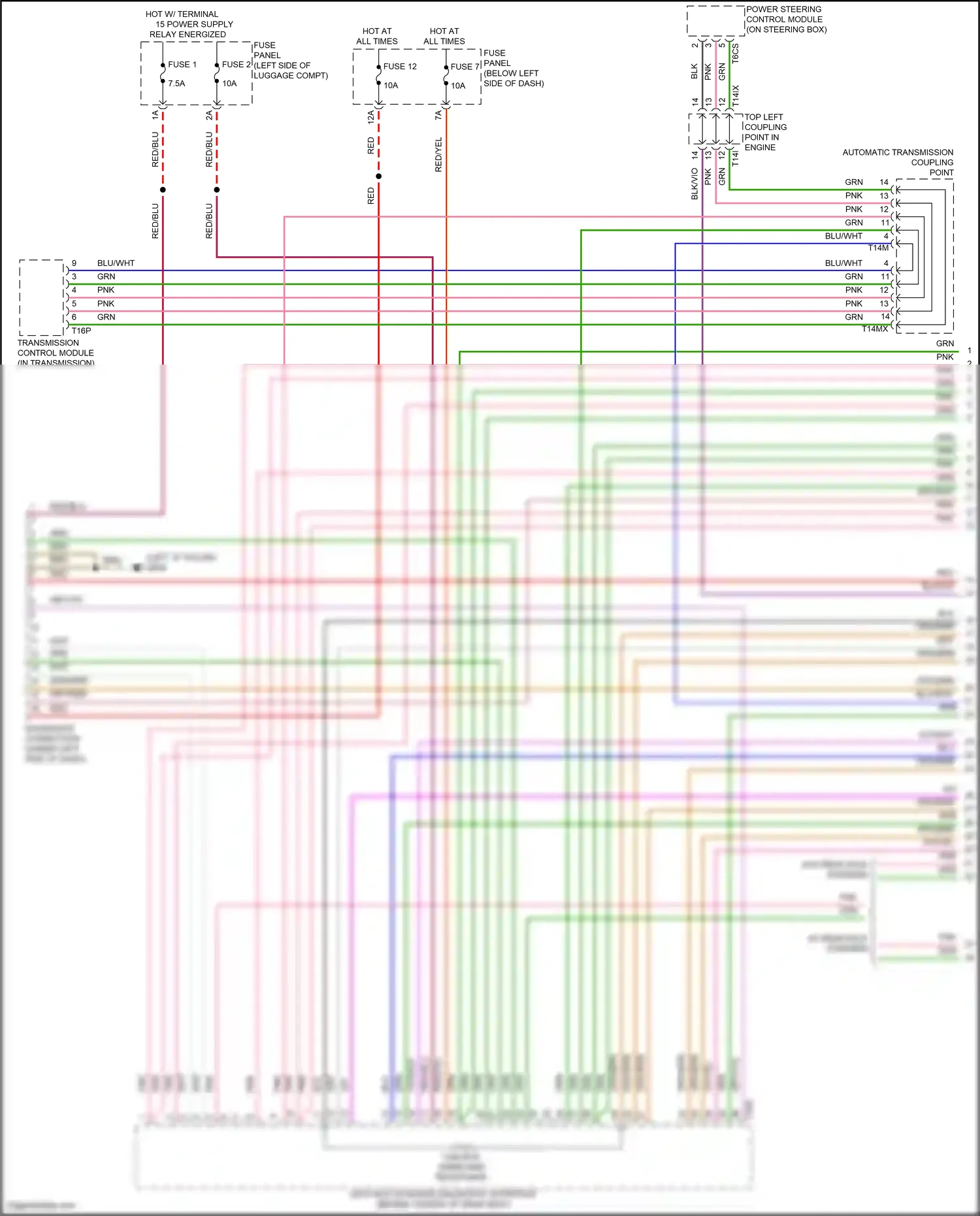 Wiring diagram diagnostic connection for Audi A8 D5 facelift (2021-2024) (1 of 4)