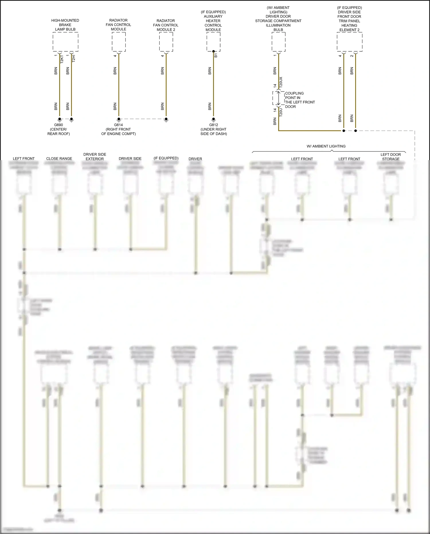 Wiring diagram driver assistance systems control module for Audi A8 D5 facelift (2021-2024) (2 of 8)