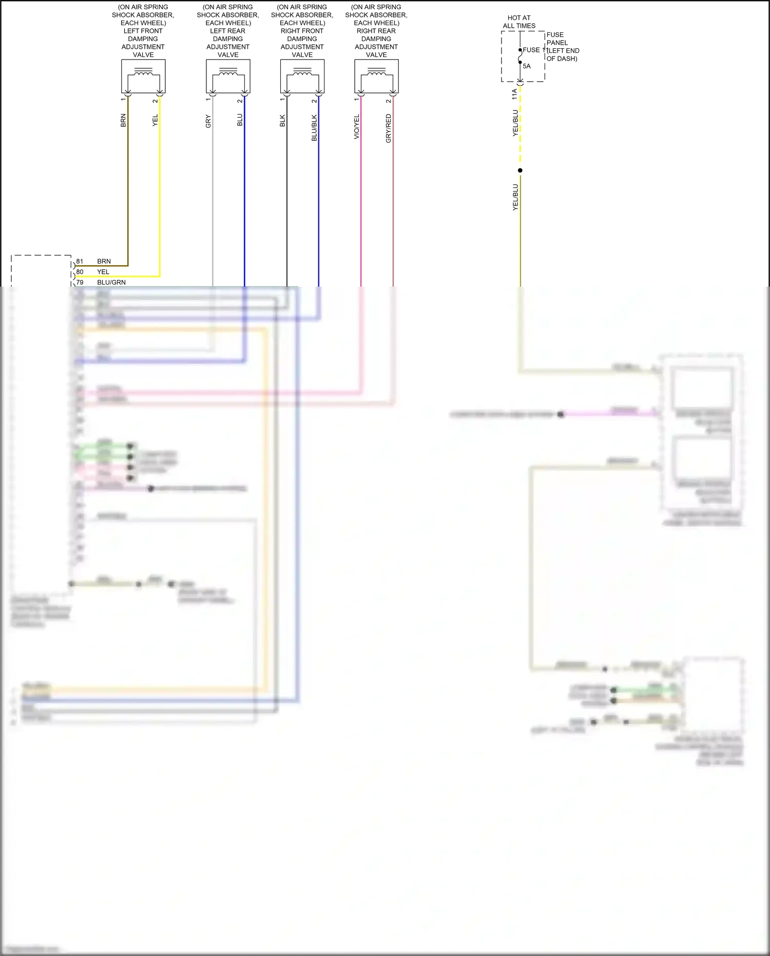 Wiring diagram drivetrain control module for Audi A8 D5 facelift (2021-2024) (4 of 5)