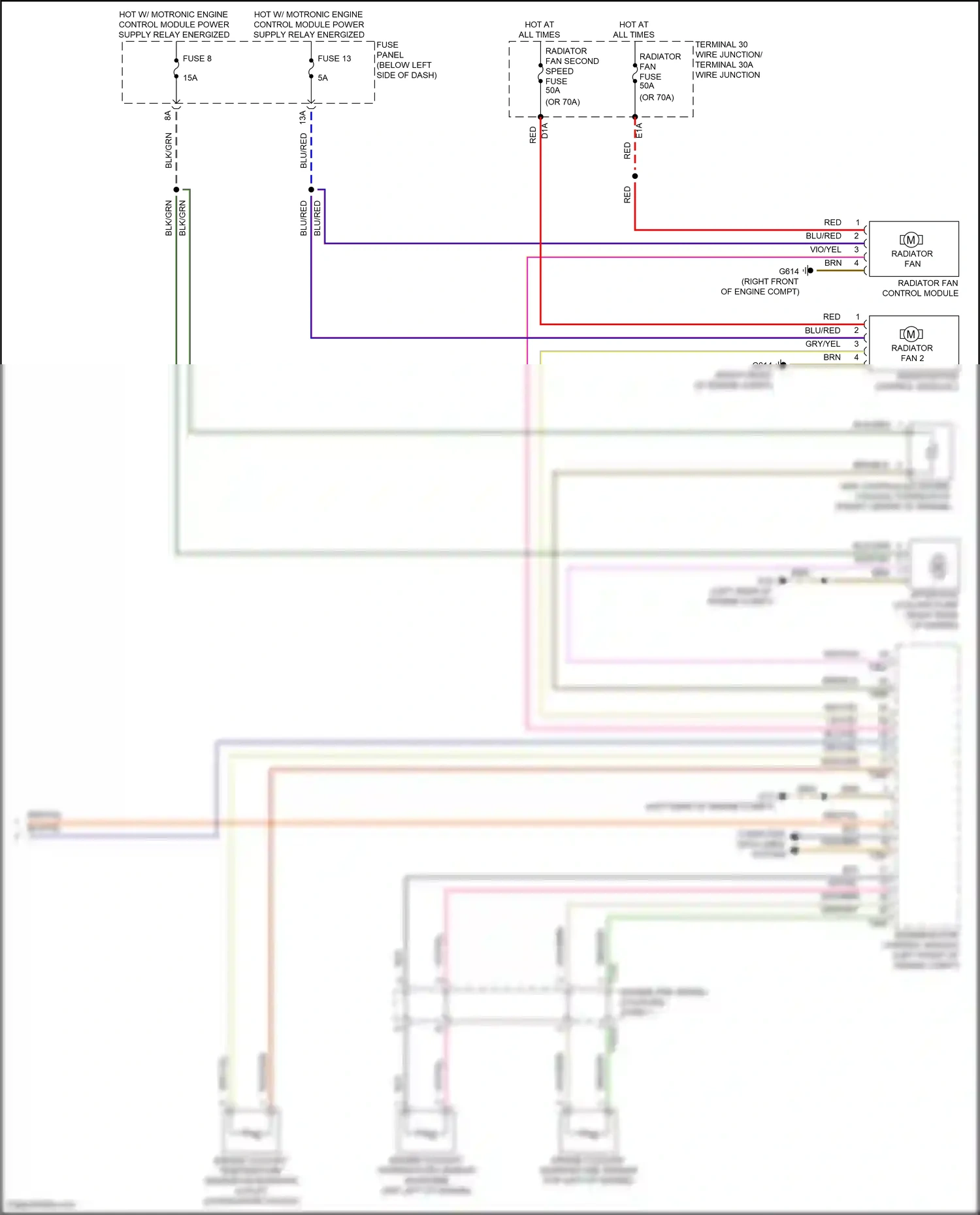Wiring diagram engine coolant temperature sensor for Audi A8 D5 facelift (2021-2024) (3 of 5)