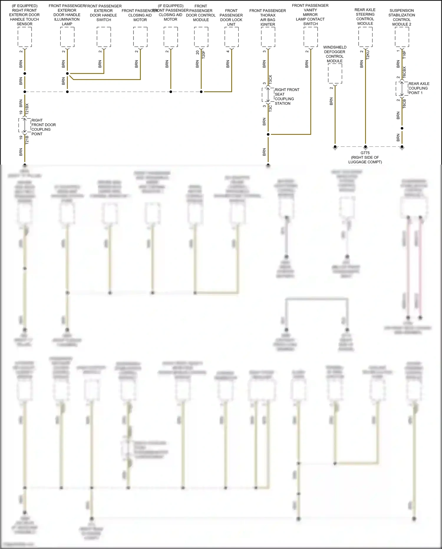 Wiring diagram fragrance diffuser system control module for Audi A8 D5 facelift (2021-2024) (4 of 6)