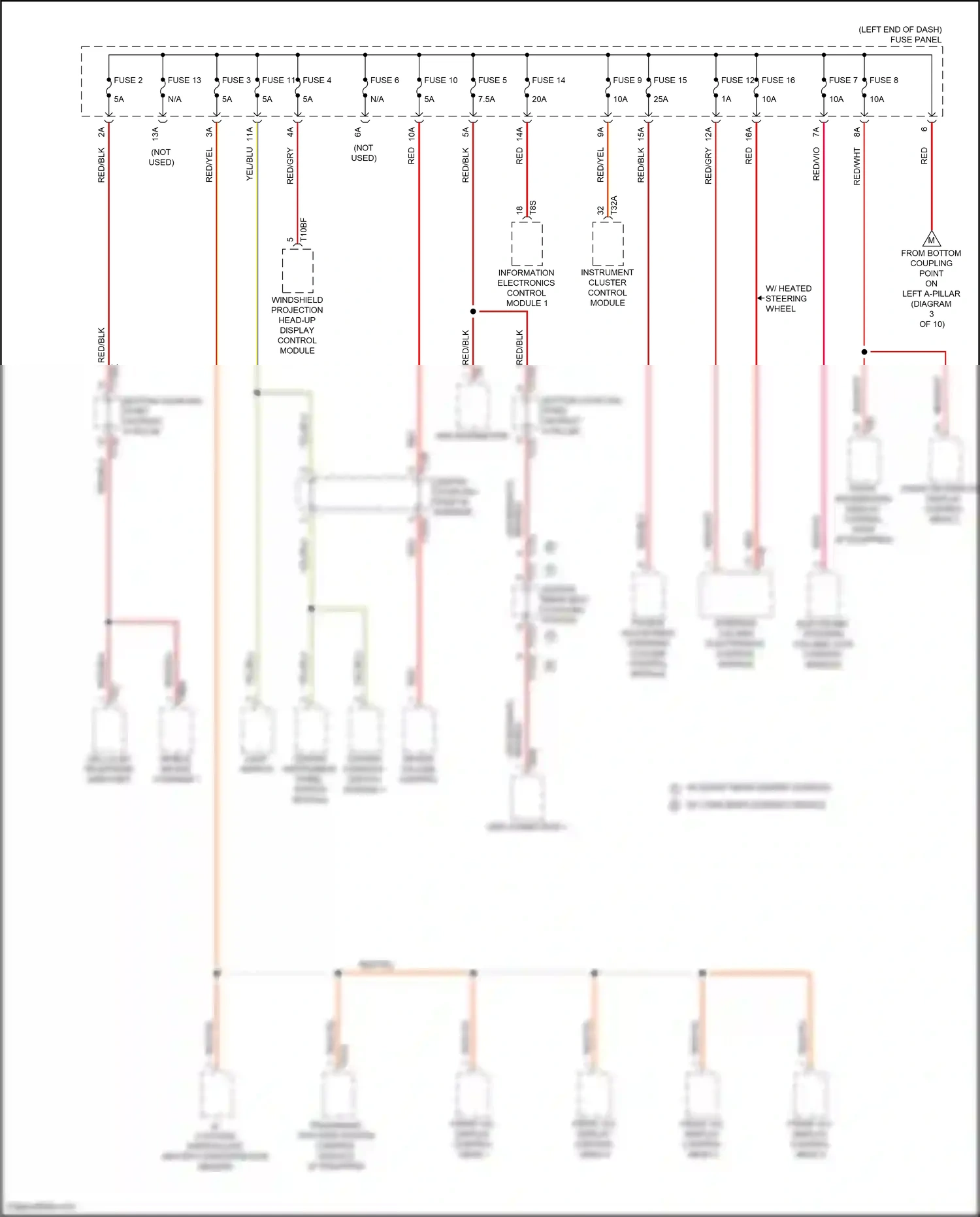 Wiring diagram fragrance diffuser system control module for Audi A8 D5 facelift (2021-2024) (6 of 6)